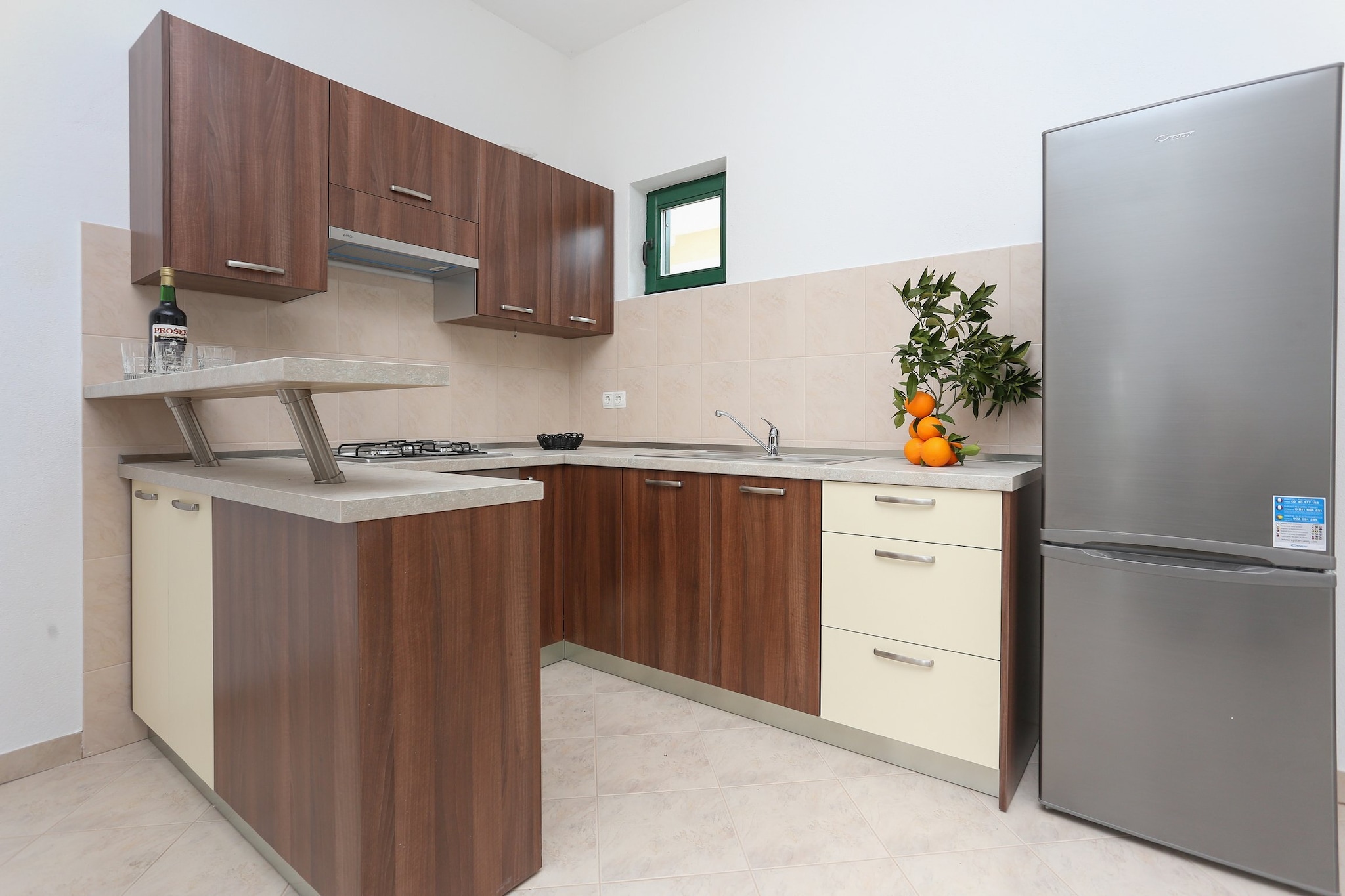 Sunny Elegant Apartments in Trogir - Standard Three Bedroom Apartment with Balcony (owner 2)-Cuisine