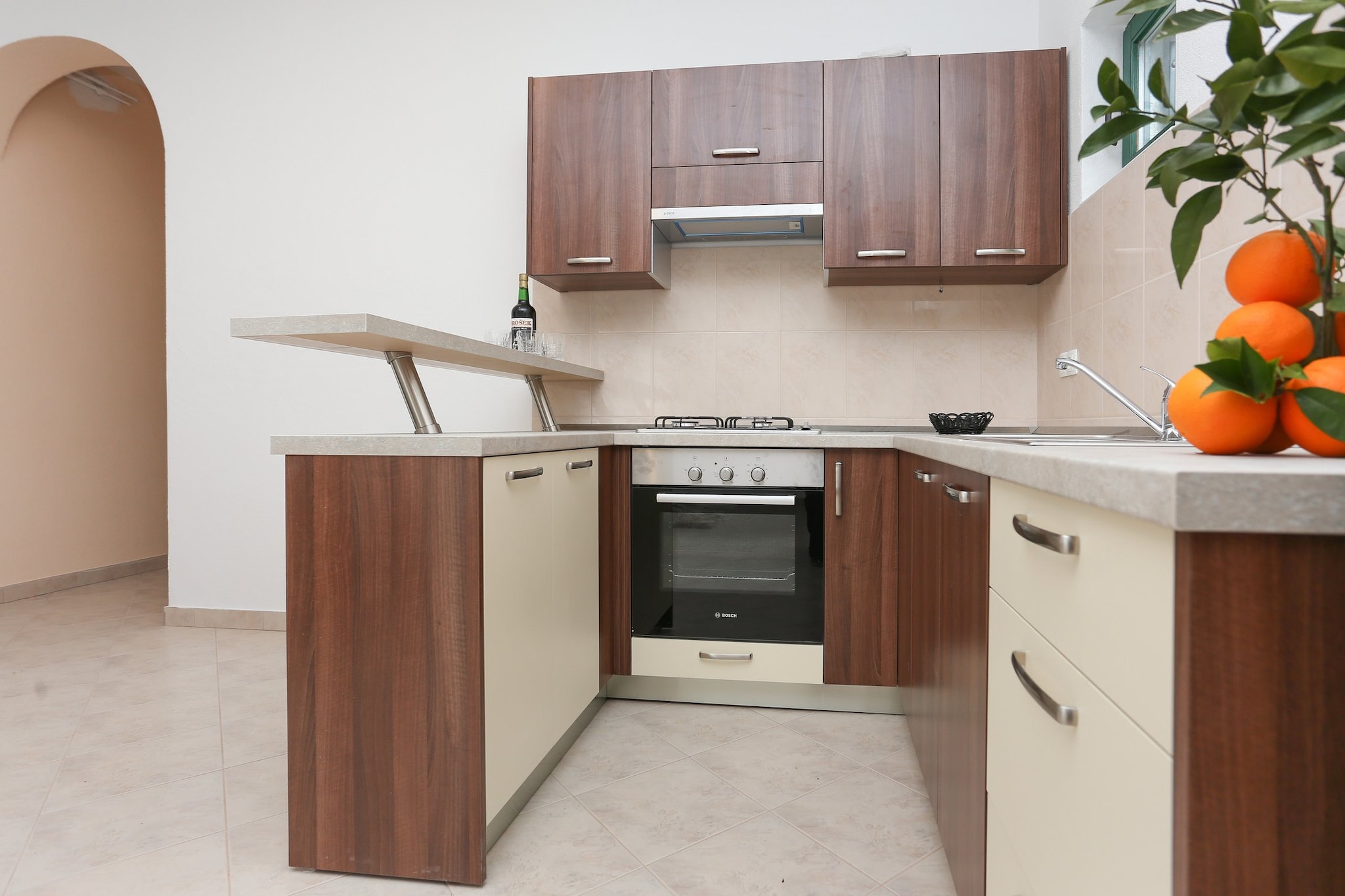 Sunny Elegant Apartments in Trogir - Standard Three Bedroom Apartment with Balcony (owner 2)-Cuisine