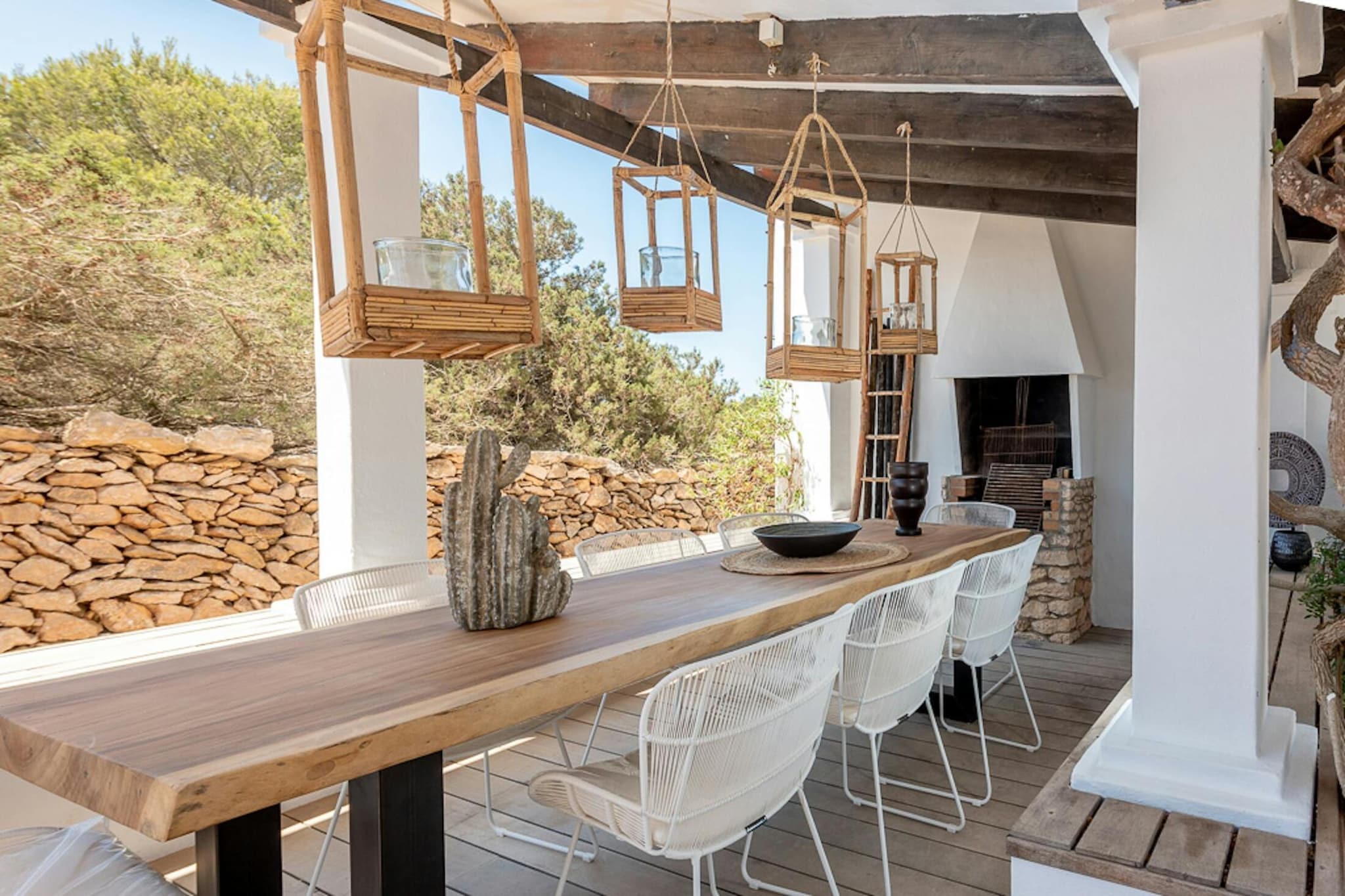 Villa Paz Formentera-Eetkamer