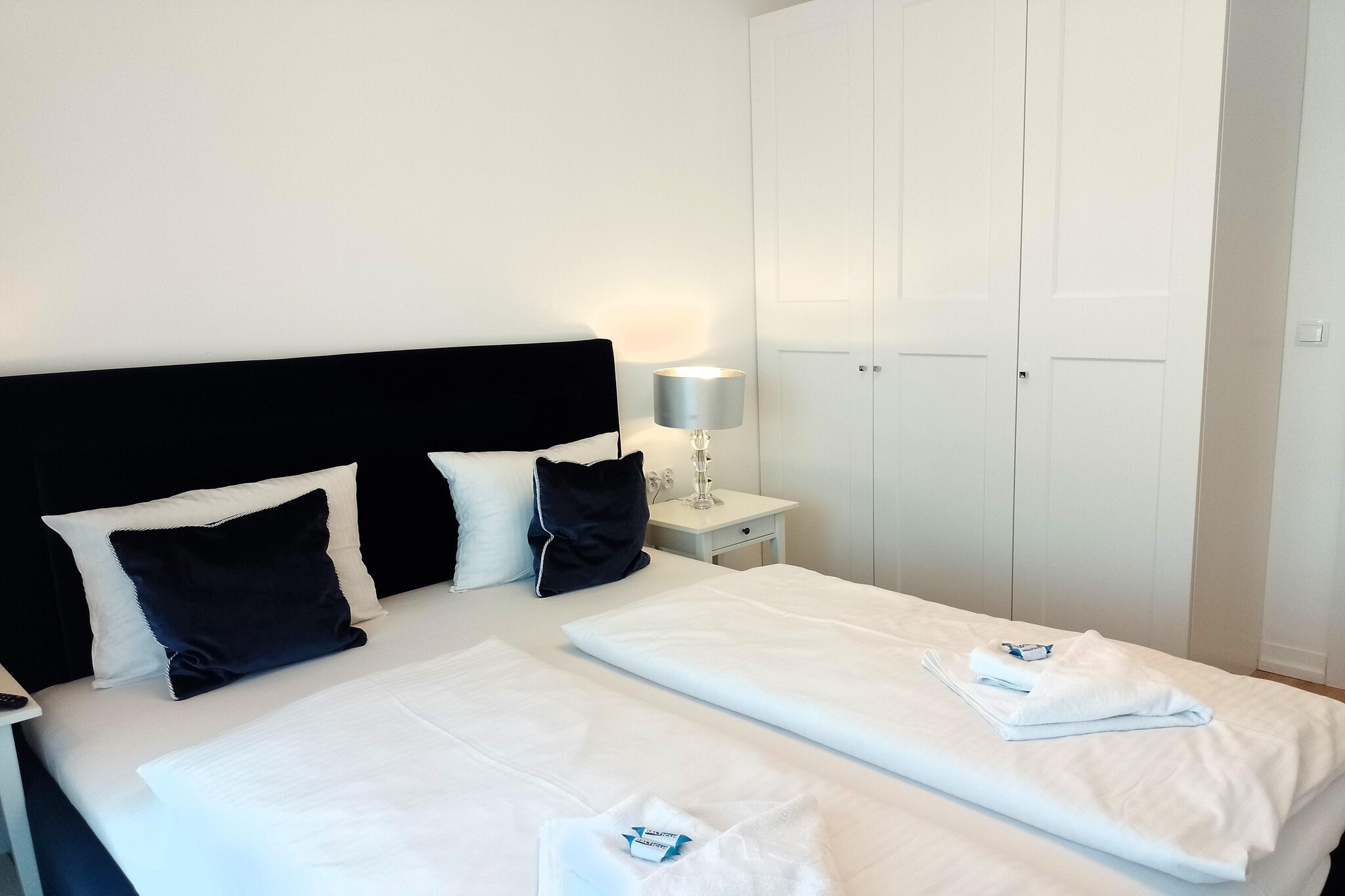 On the 2nd floor: (Kitchen(electric kettle, boiling water tap, toaster, cooker, hood, espresso machine, dishwasher, fridge-freezer), Living/bed room(double sofa bed, TV(satellite, german television channels), dining table, seating area), bedroom(double king size bed, TV(satellite, german television channels)), bathroom(shower, washbasin, toilet, washing machine))\n\ngarage, Internet access, lift