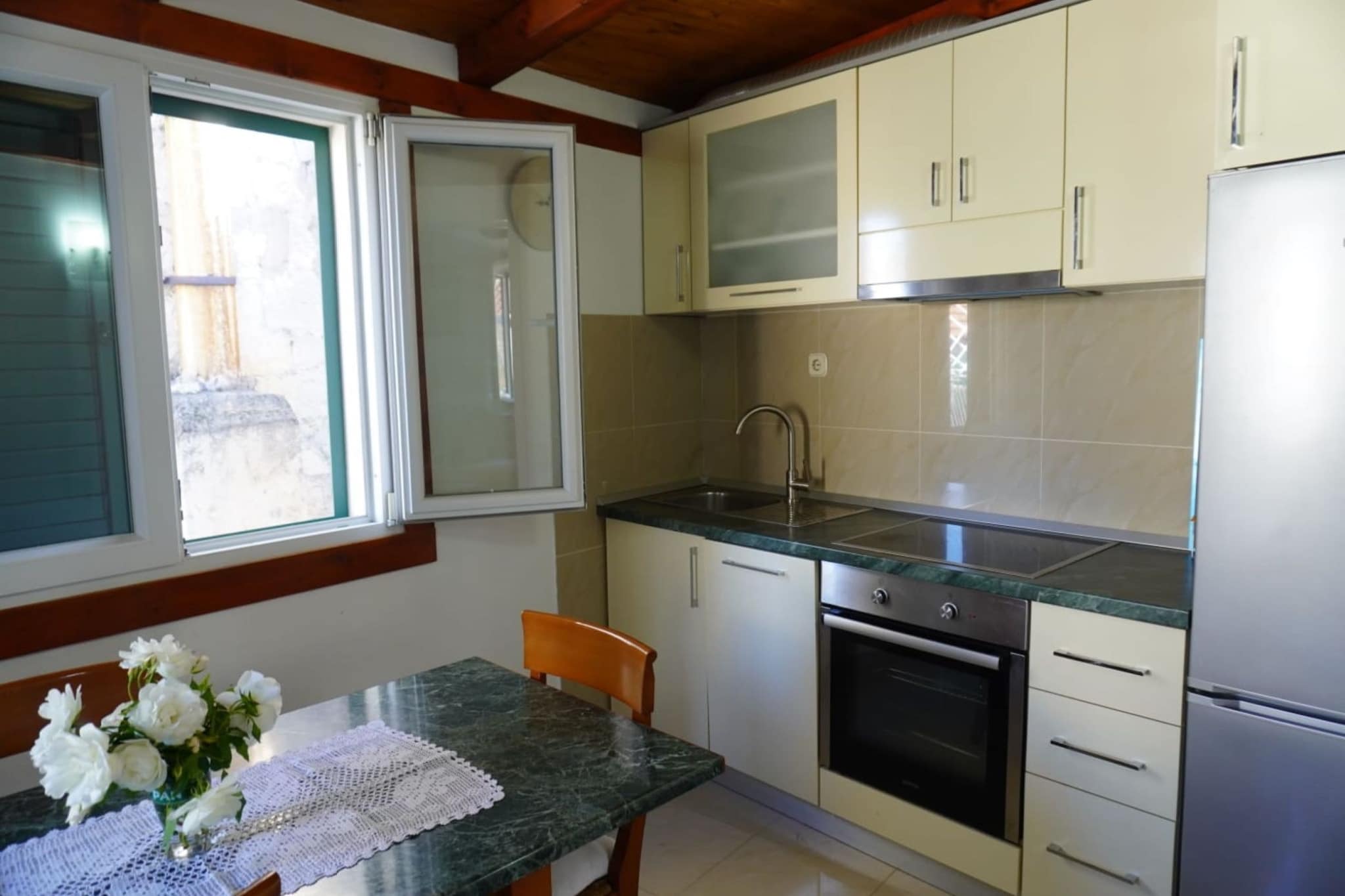 Charming Multi-Level House with Sea View in Kaštel Stari - Two Bedroom Holiday Home-Cuisine
