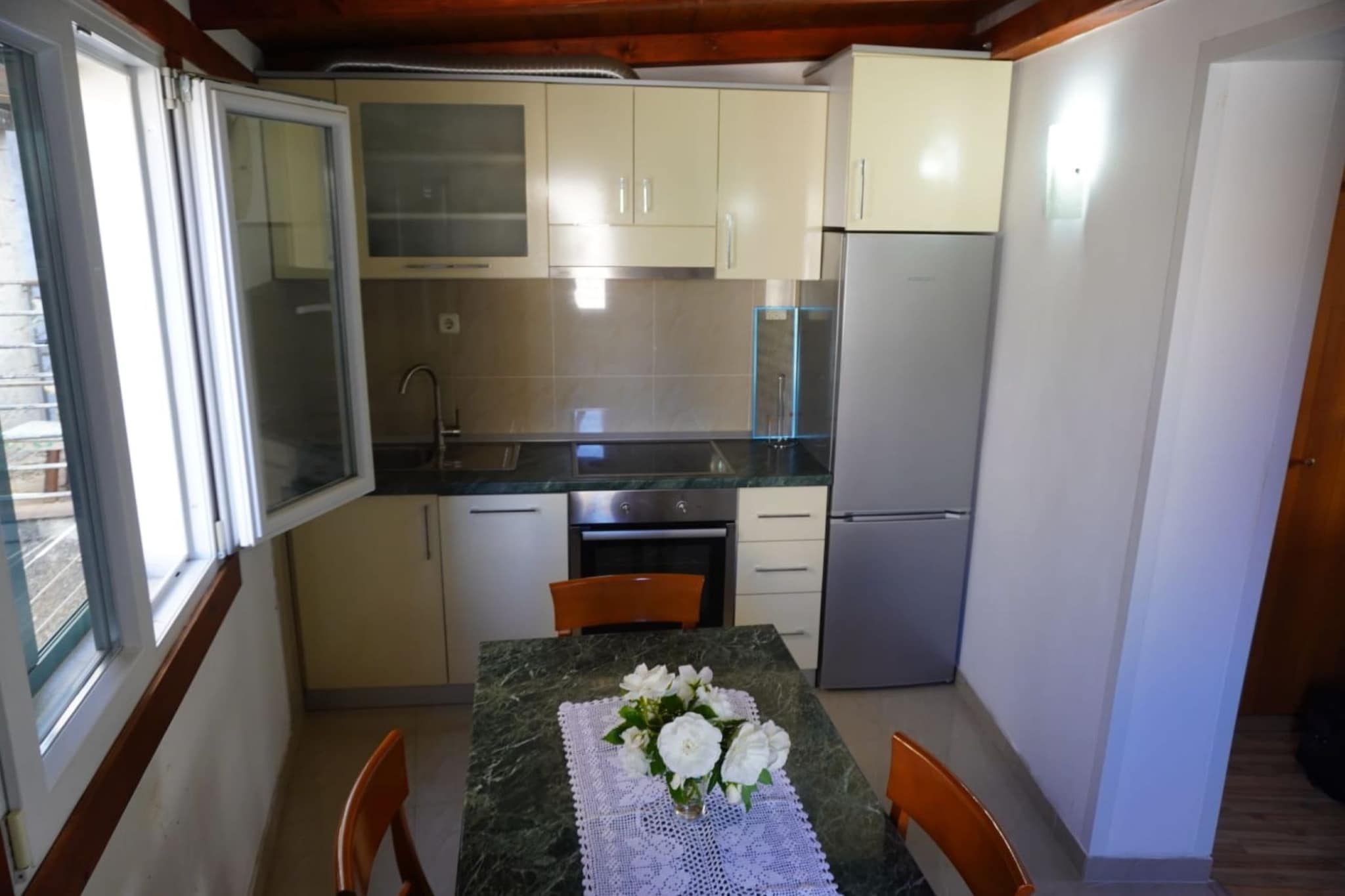 Charming Multi-Level House with Sea View in Kaštel Stari - Two Bedroom Holiday Home-Cuisine
