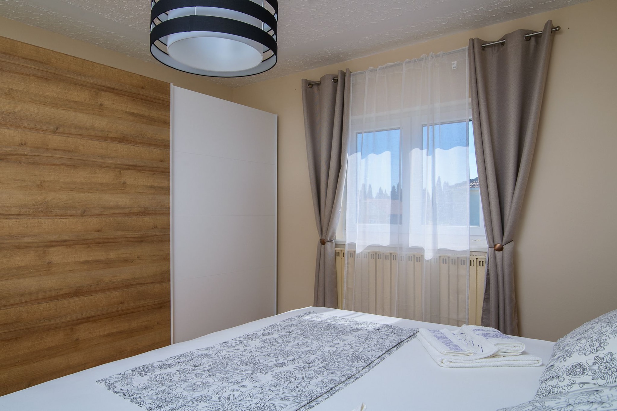 Modern Apartment Near Trogir Beach with Sea View Terrace and Lounge Area - Two Bedroom Apartment-Bedroom