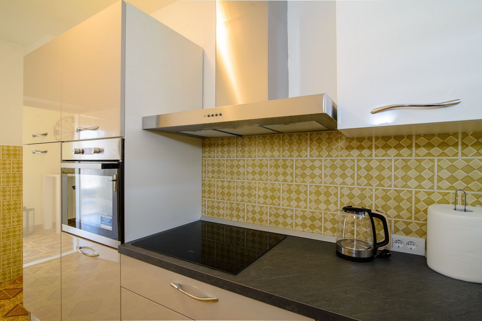 Modern Apartment Near Trogir Beach with Sea View Terrace and Lounge Area - Two Bedroom Apartment-Kitchen