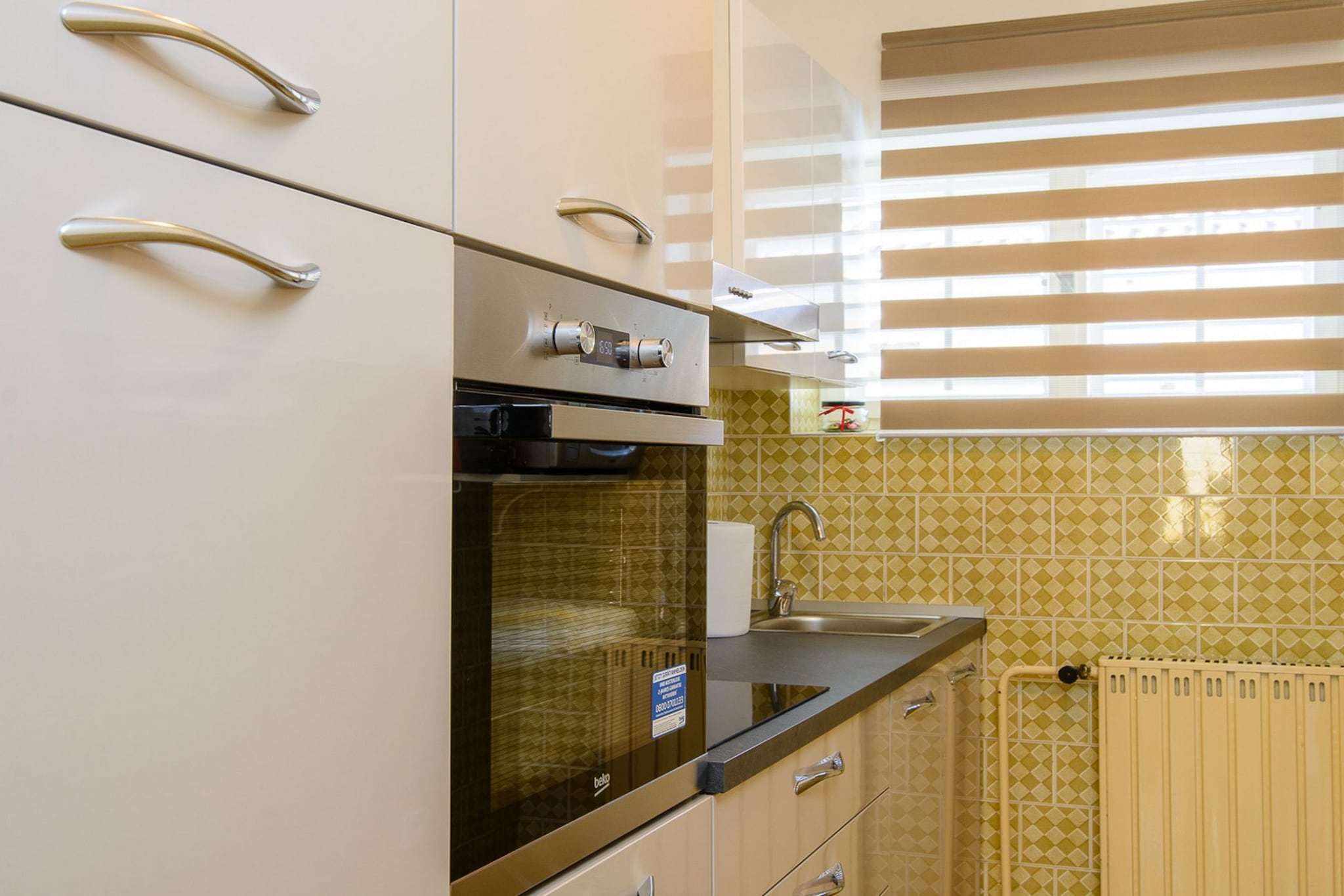 Modern Apartment Near Trogir Beach with Sea View Terrace and Lounge Area - Two Bedroom Apartment-Kitchen