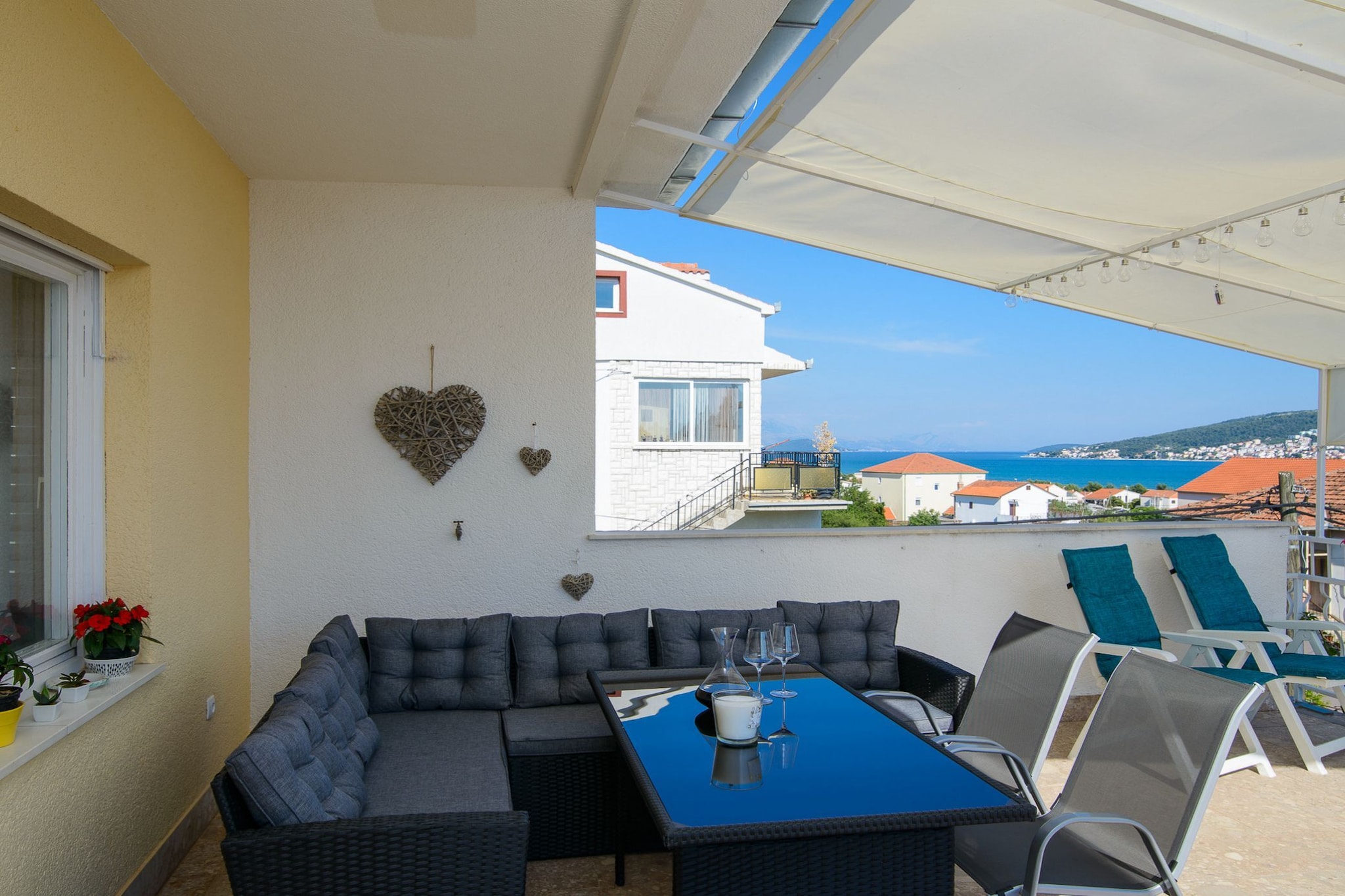 Modern Apartment Near Trogir Beach with Sea View Terrace and Lounge Area - Two Bedroom Apartment-Indoor