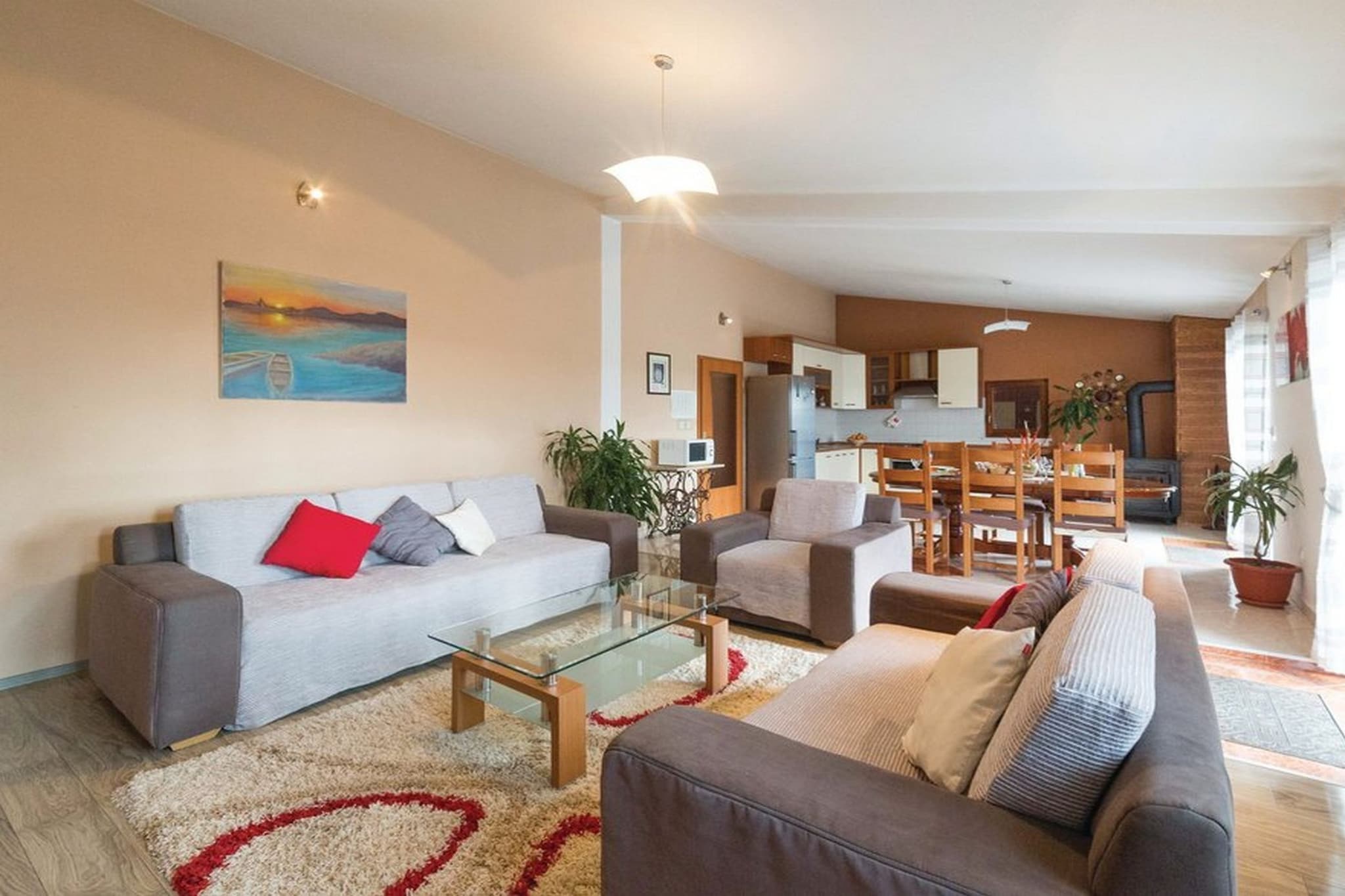 Mediterranean Stylish Villa with Pool in Kastel Stari - Six Bedroom Villa with Pool-Wohnzimmer