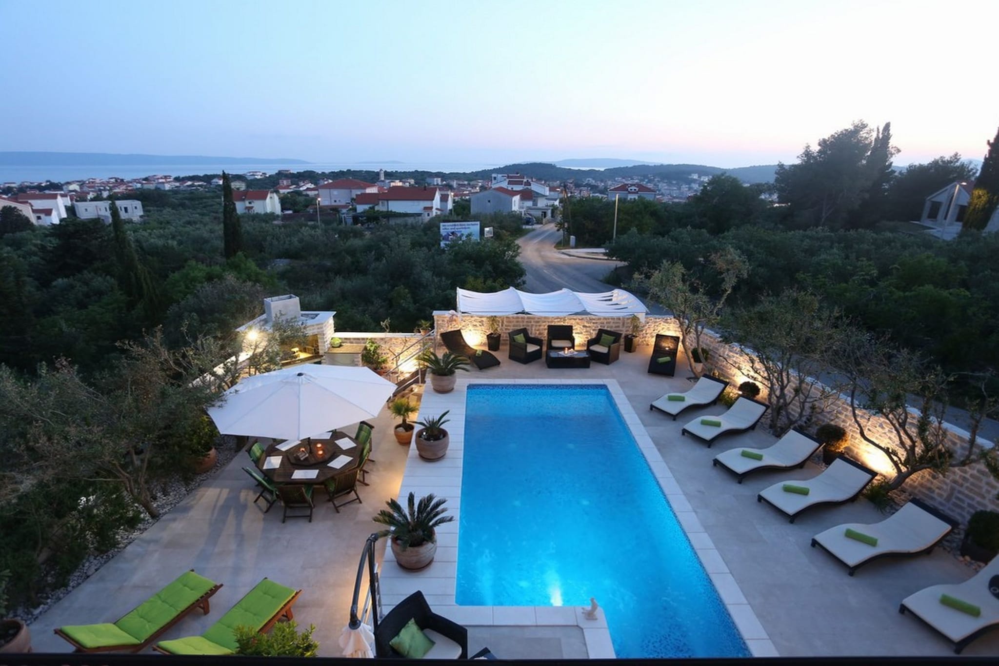 Okrug Gornji Luxurious Escape Villa with Pool - Five Bedroom Villa with Pool-View