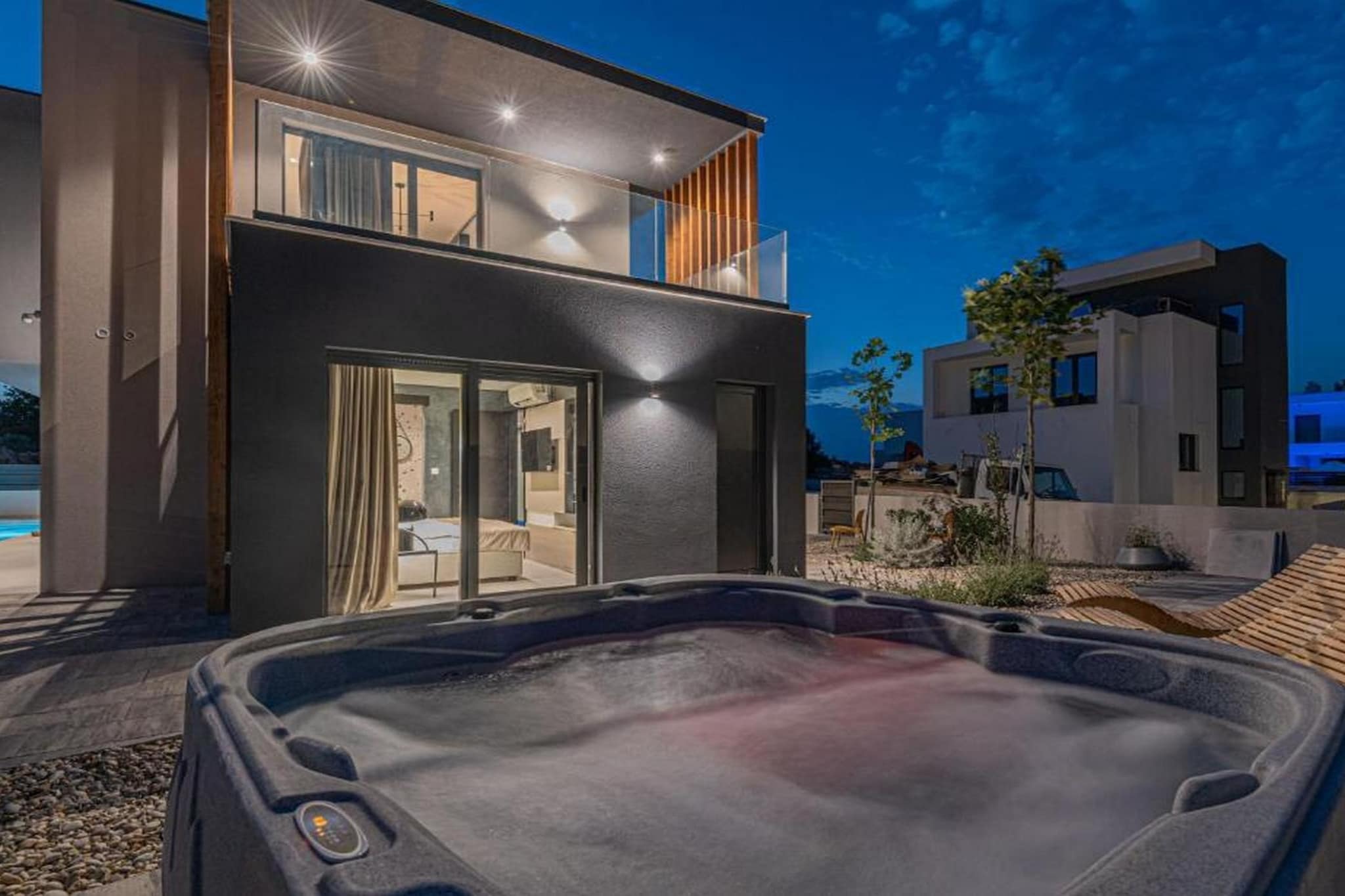 Luxury Contemporary Villa in Vodice with Pool, Sauna and Hot Tub - Four Bedroom Villa with pool-Außenbereich
