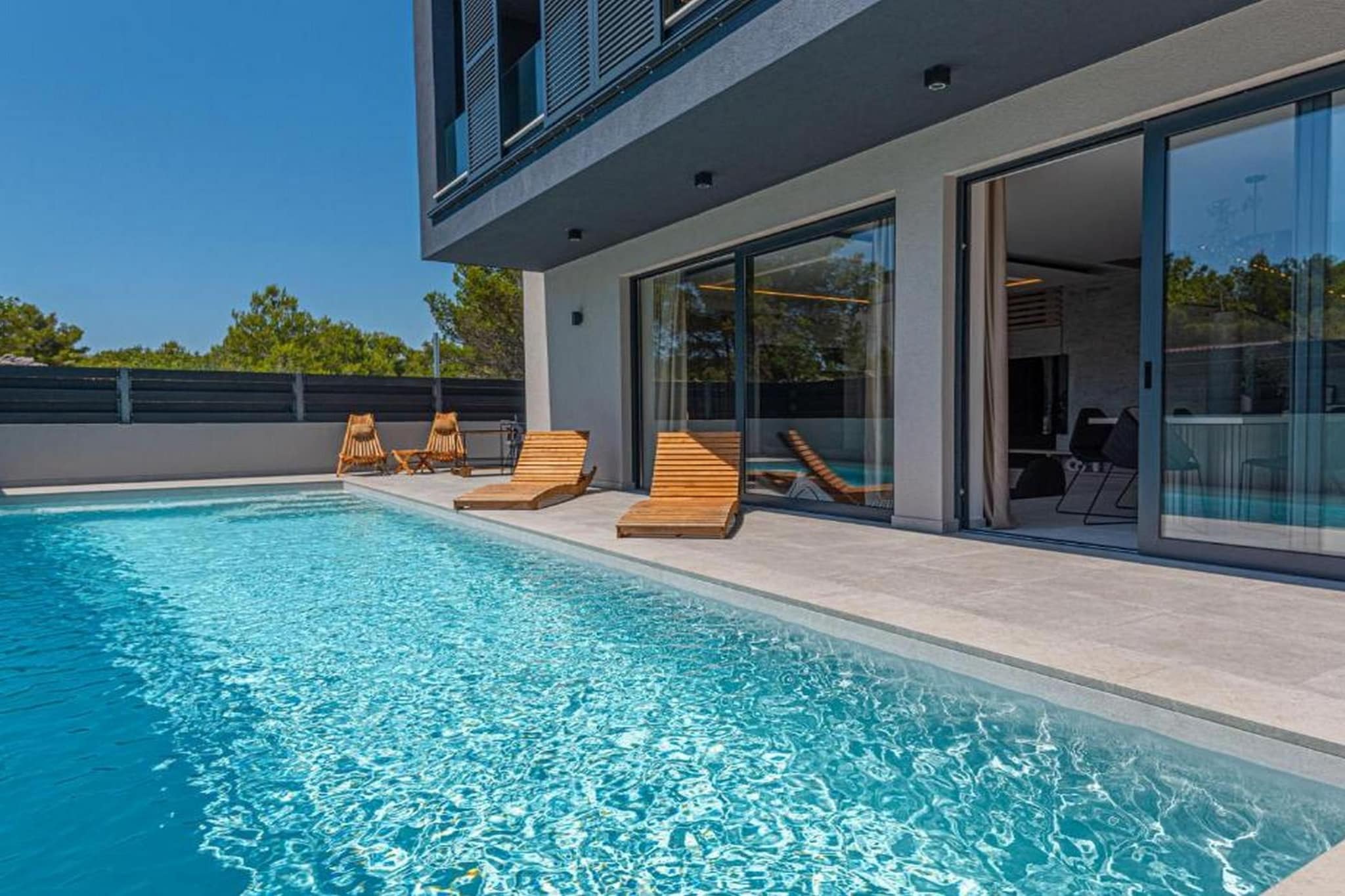 Luxury Contemporary Villa in Vodice with Pool, Sauna and Hot Tub - Four Bedroom Villa with pool-Schwimmbad