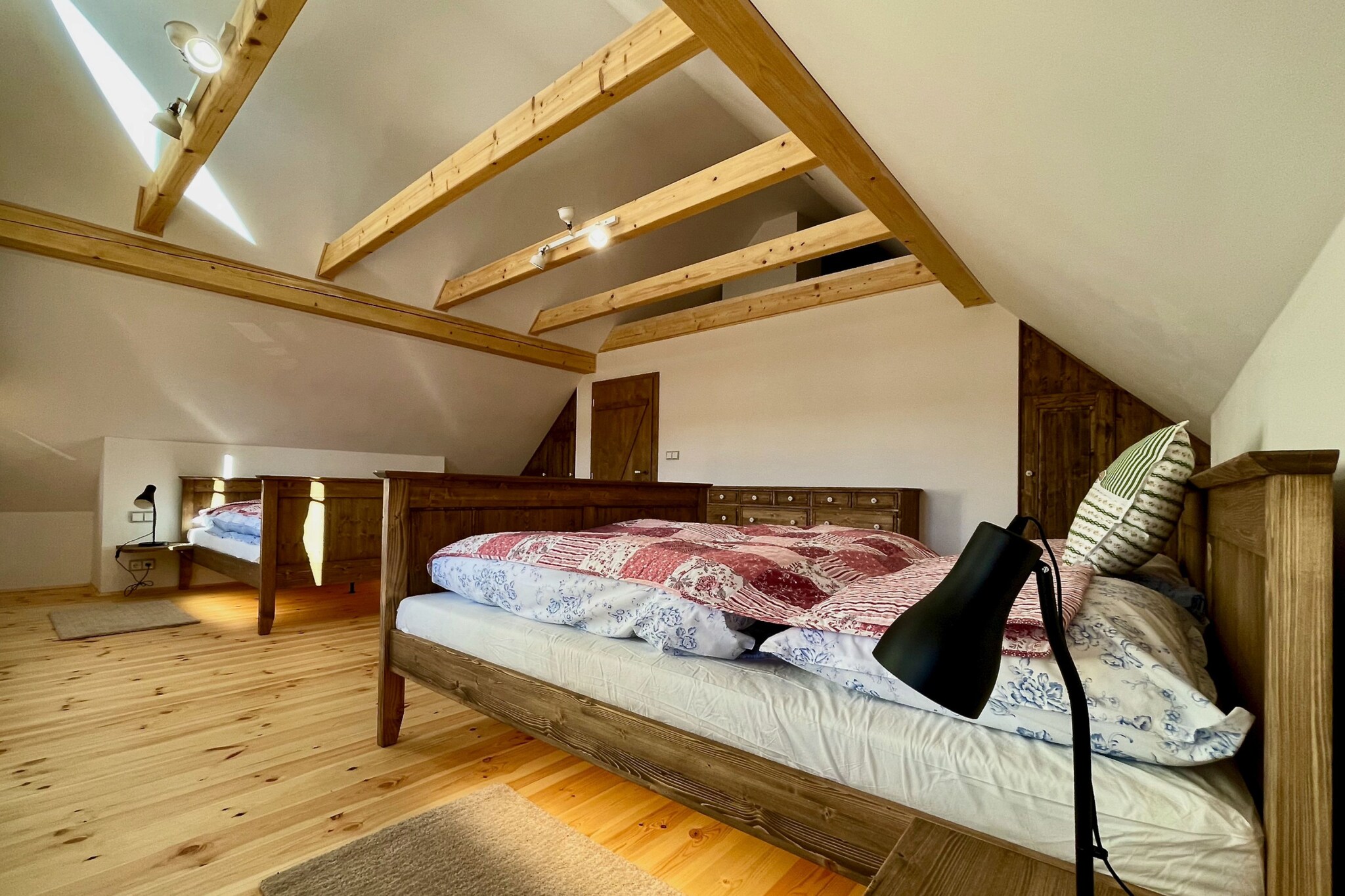 This spacious villa accommodates up to 14 guests, featuring five luxurious bedrooms with comfortable double beds, ensuring a restful stay. The property is pet-friendly, welcoming your furry companions to join you on your holiday. Enjoy the warmth of the traditional tile stove and unwind in the private sauna for ultimate relaxation. With a large garden, private parking, and ample living space, this villa offers the perfect setting for families or groups seeking both comfort and privacy.

Located in a scenic area, the villa is just a short drive from numerous attractions. Ski enthusiasts will appreciate the proximity to several major ski resorts, while nature lovers can explore the KrkonoÅ¡e National Park, right behind the property. Cultural landmarks such as Pecka Castle and Dvur Kralove Zoo are nearby, offering exciting day trips. Additionally, charming cafes and local markets provide the perfect places to enjoy the local flavors and shop for unique souvenirs.

The villa is equipped with all the modern conveniences you need for a relaxing stay. The spacious kitchen includes a fridge, oven, microwave, and all necessary utensils to prepare meals at your convenience. With two large bathrooms and four toilets, the villa ensures comfort for all guests. A washing machine is also available, making it easy to take care of laundry during your stay.