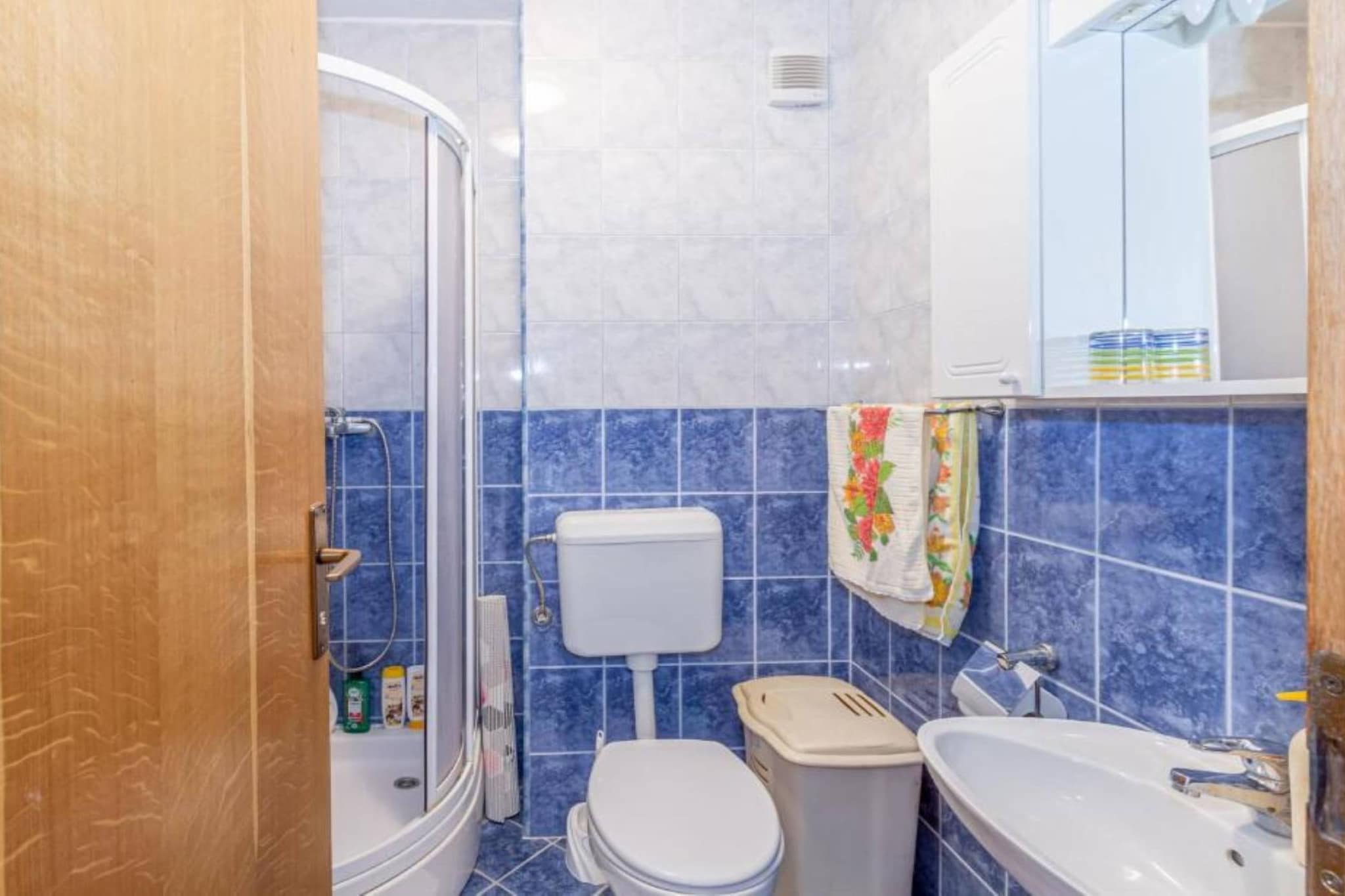 Charming and Cozy Okrug Gornji Apartment with Balcony - One Bedroom Apartment with Balcony-Bathroom