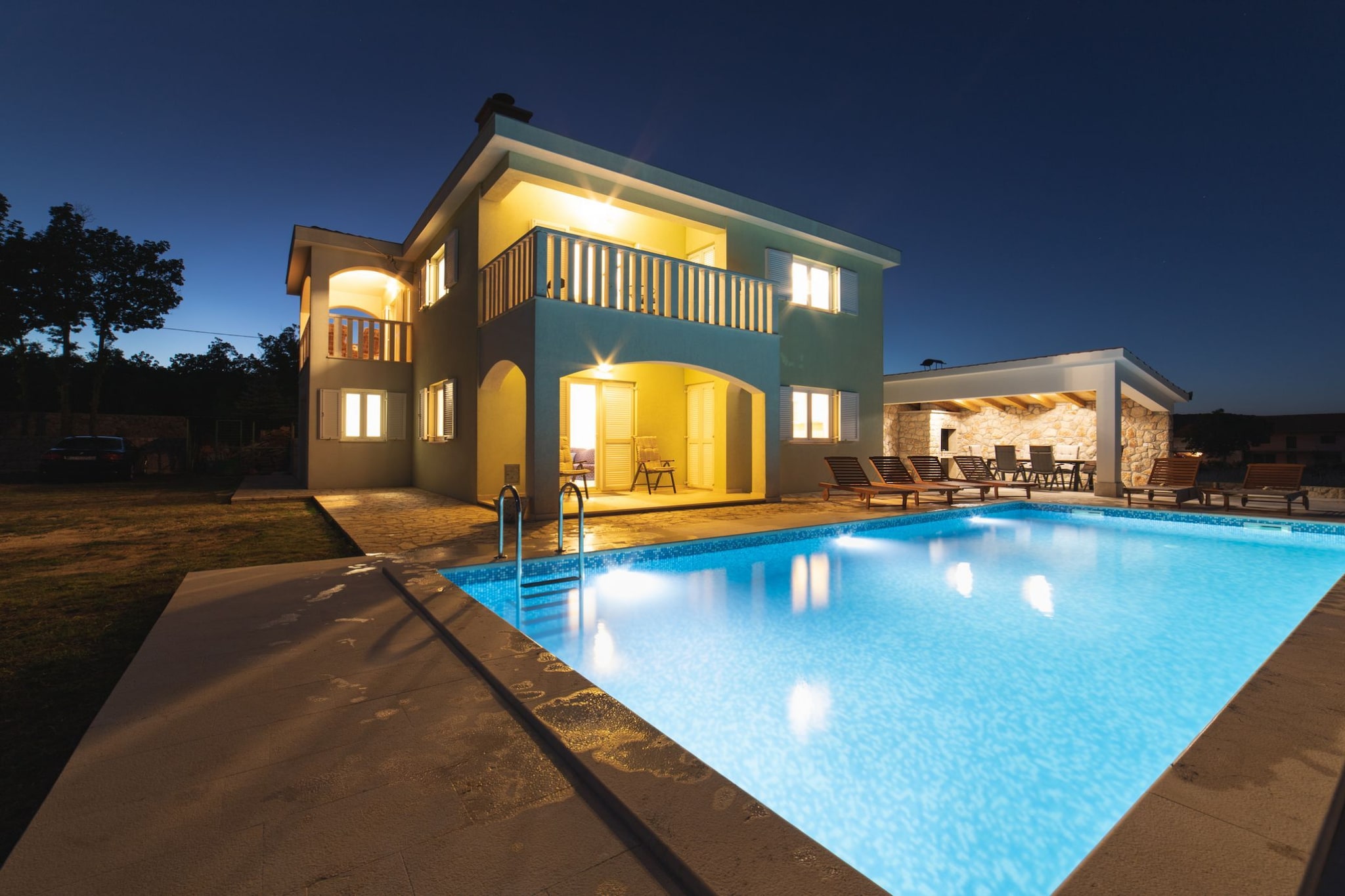 Idyllic Getaway Lovrec Villa with Pool - Five Bedroom Villa with Pool-Extérieur