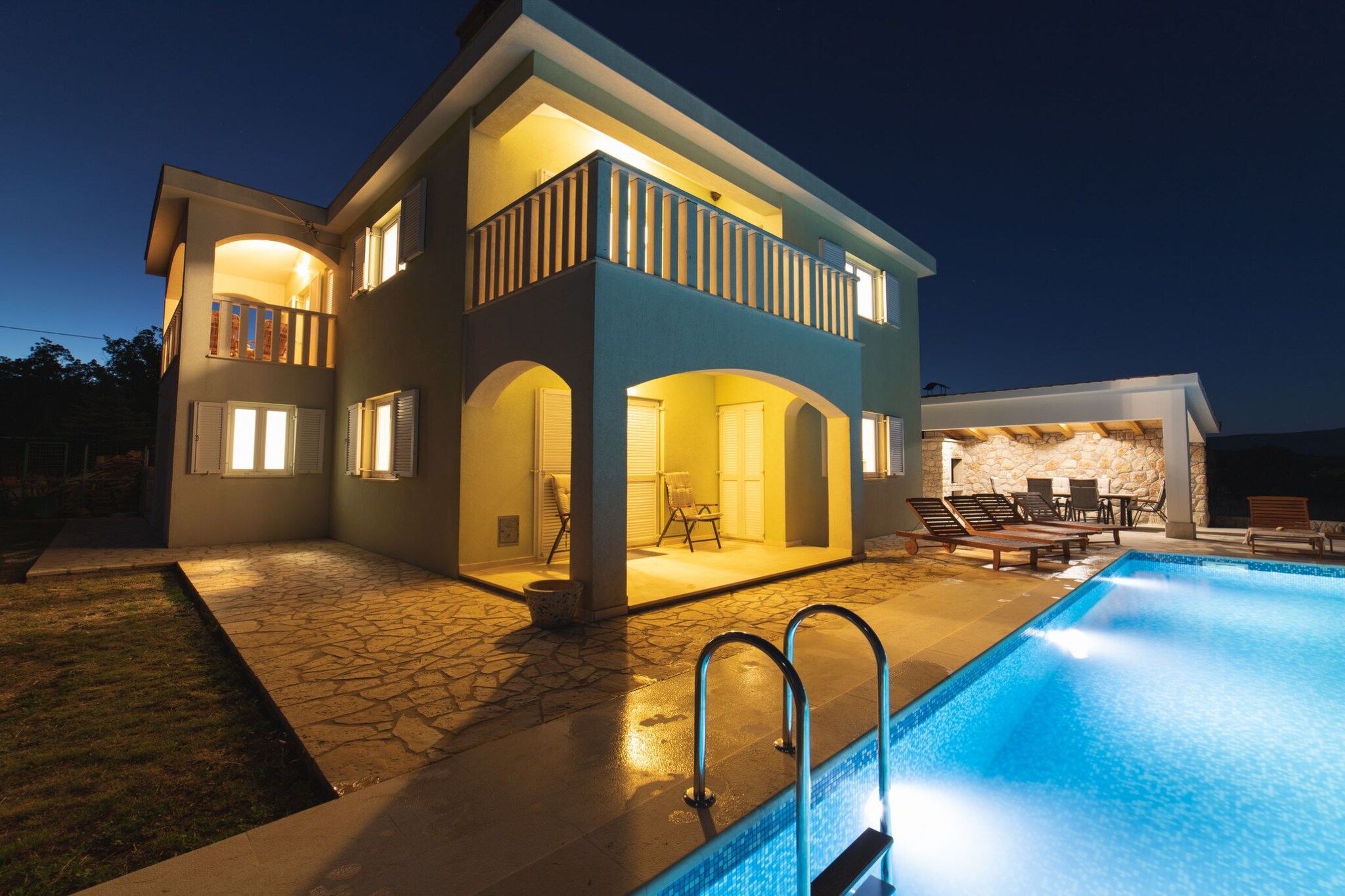 Idyllic Getaway Lovrec Villa with Pool - Five Bedroom Villa with Pool-Extérieur