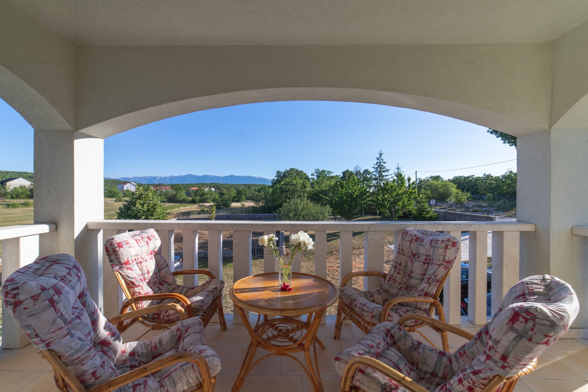 Idyllic Getaway Lovrec Villa with Pool - Five Bedroom Villa with Pool-Balcon-terrasse