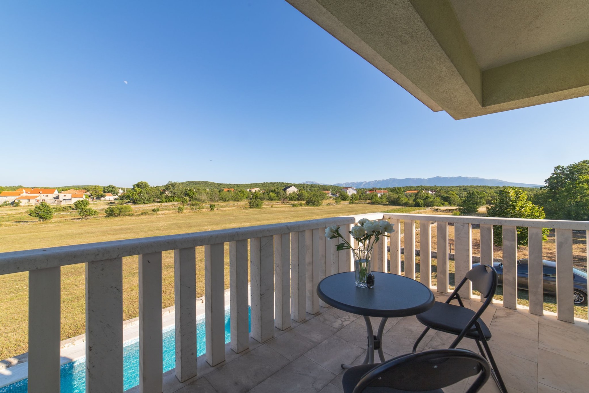 Idyllic Getaway Lovrec Villa with Pool - Five Bedroom Villa with Pool-Balcon-terrasse