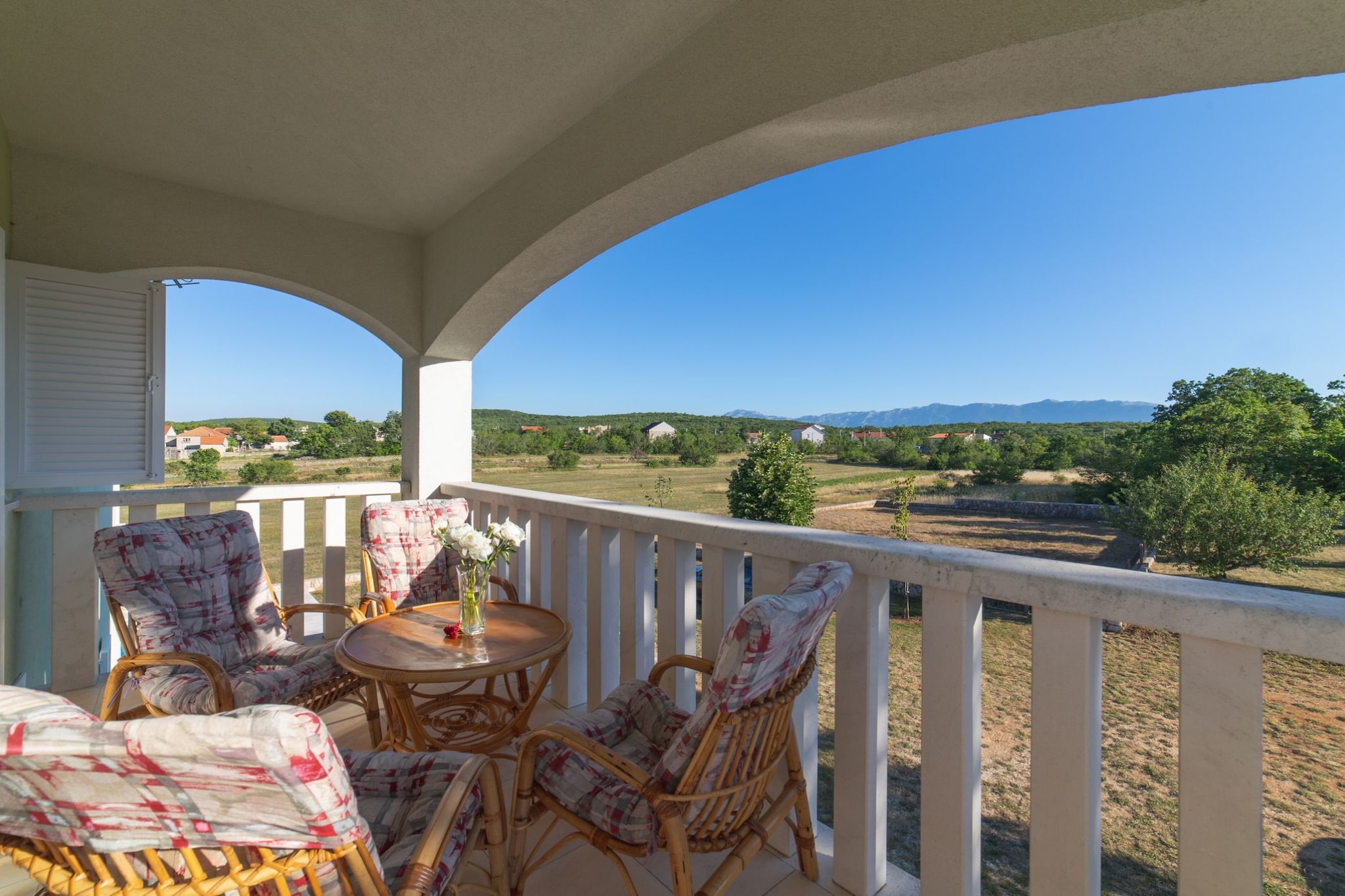 Idyllic Getaway Lovrec Villa with Pool - Five Bedroom Villa with Pool-Balcon-terrasse