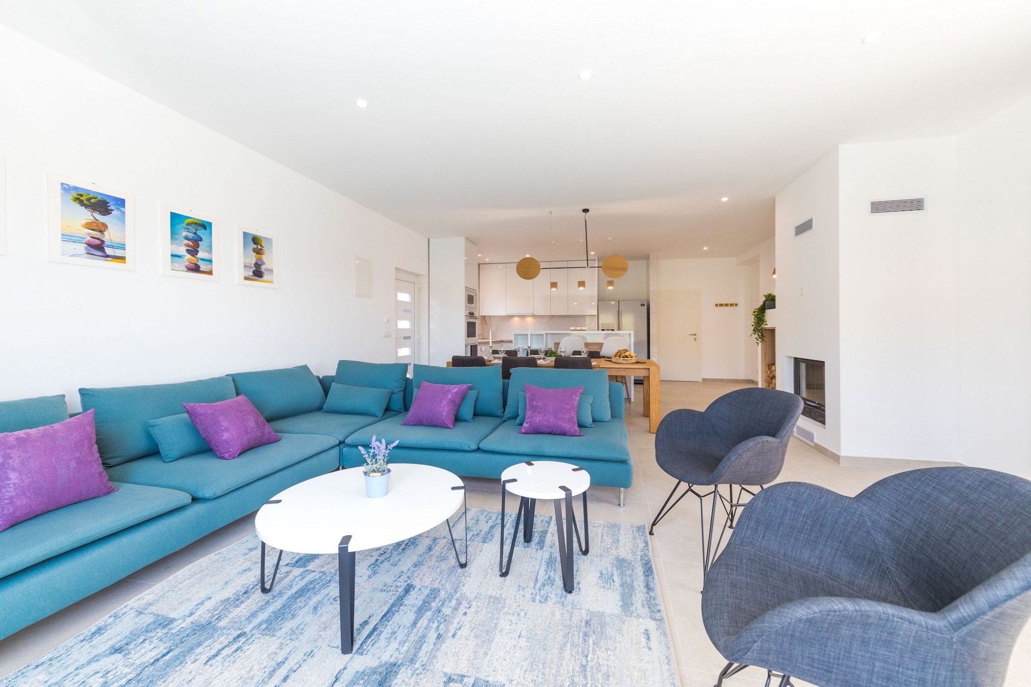Scenic Elegant Trogir Villa with Pool - Five Bedroom Villa-Living room