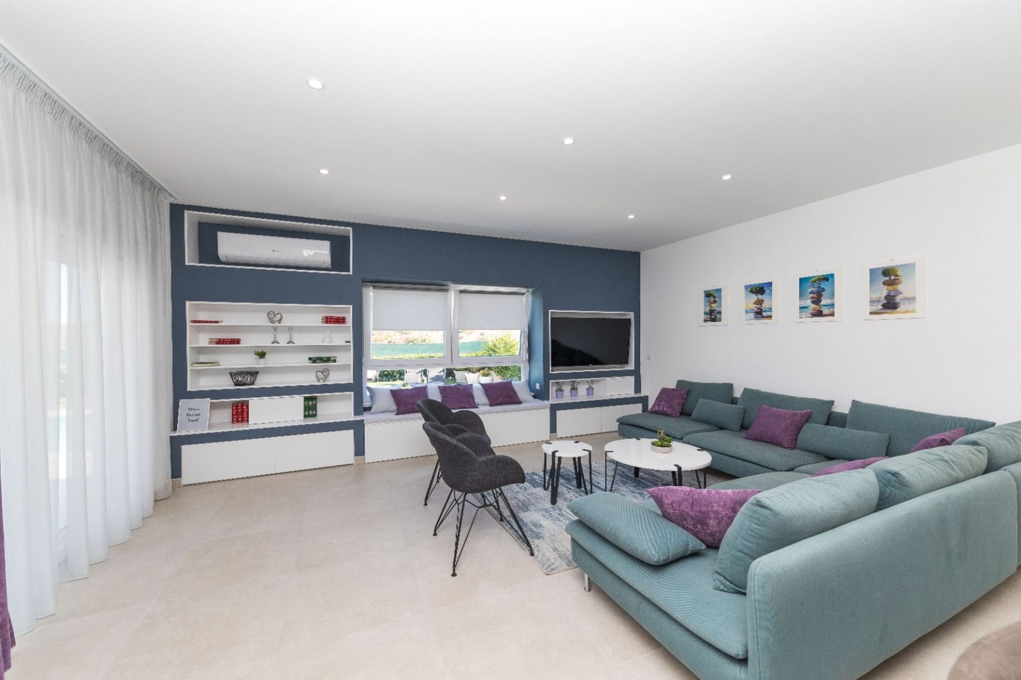 Scenic Elegant Trogir Villa with Pool - Five Bedroom Villa-Living room