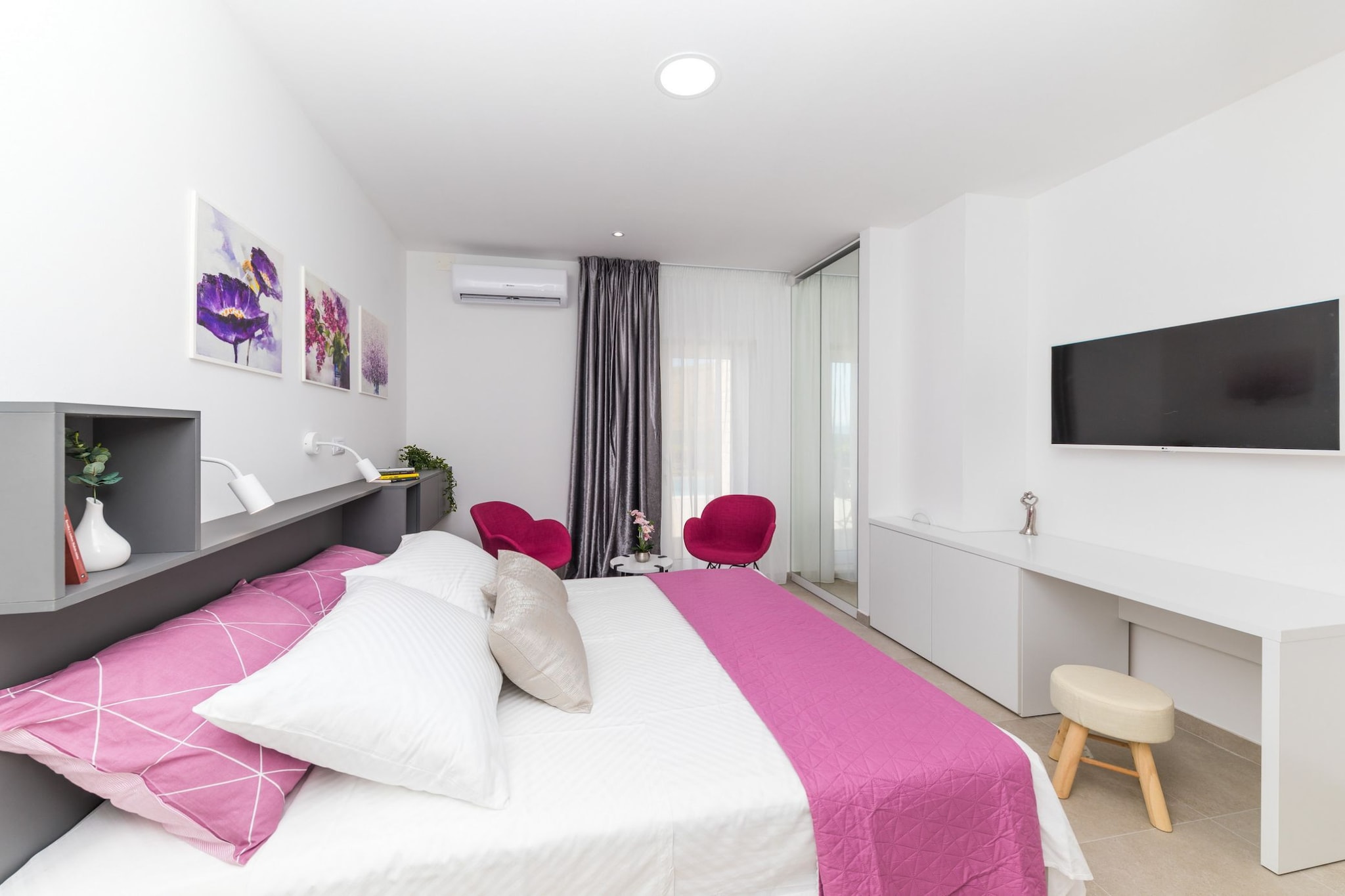 Scenic Elegant Trogir Villa with Pool - Five Bedroom Villa-Bedroom