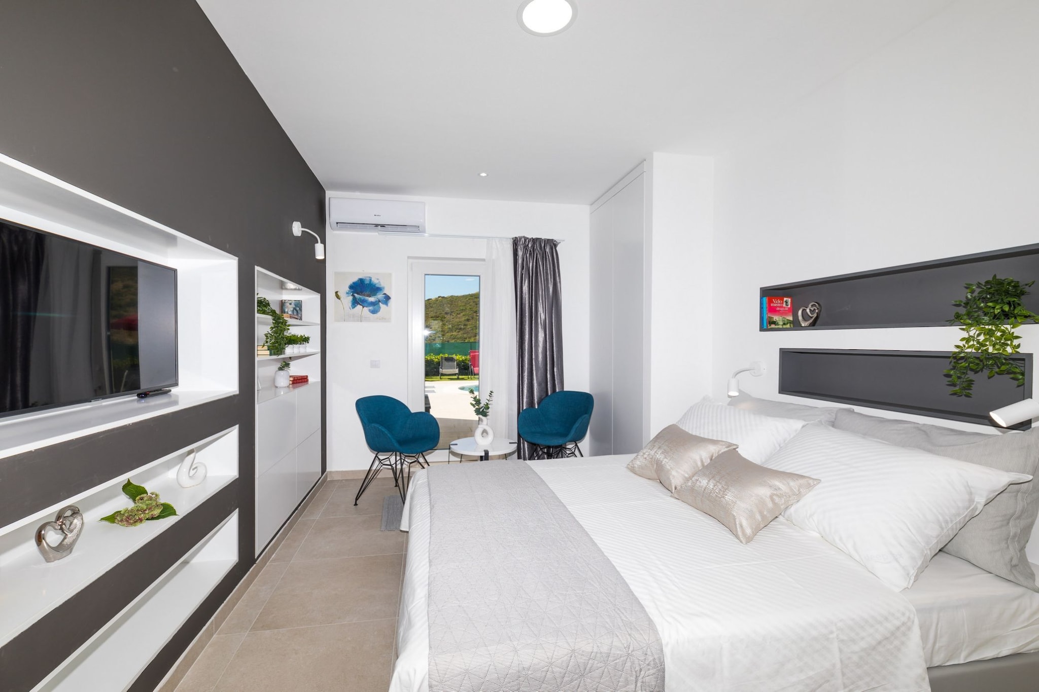 Scenic Elegant Trogir Villa with Pool - Five Bedroom Villa-Bedroom