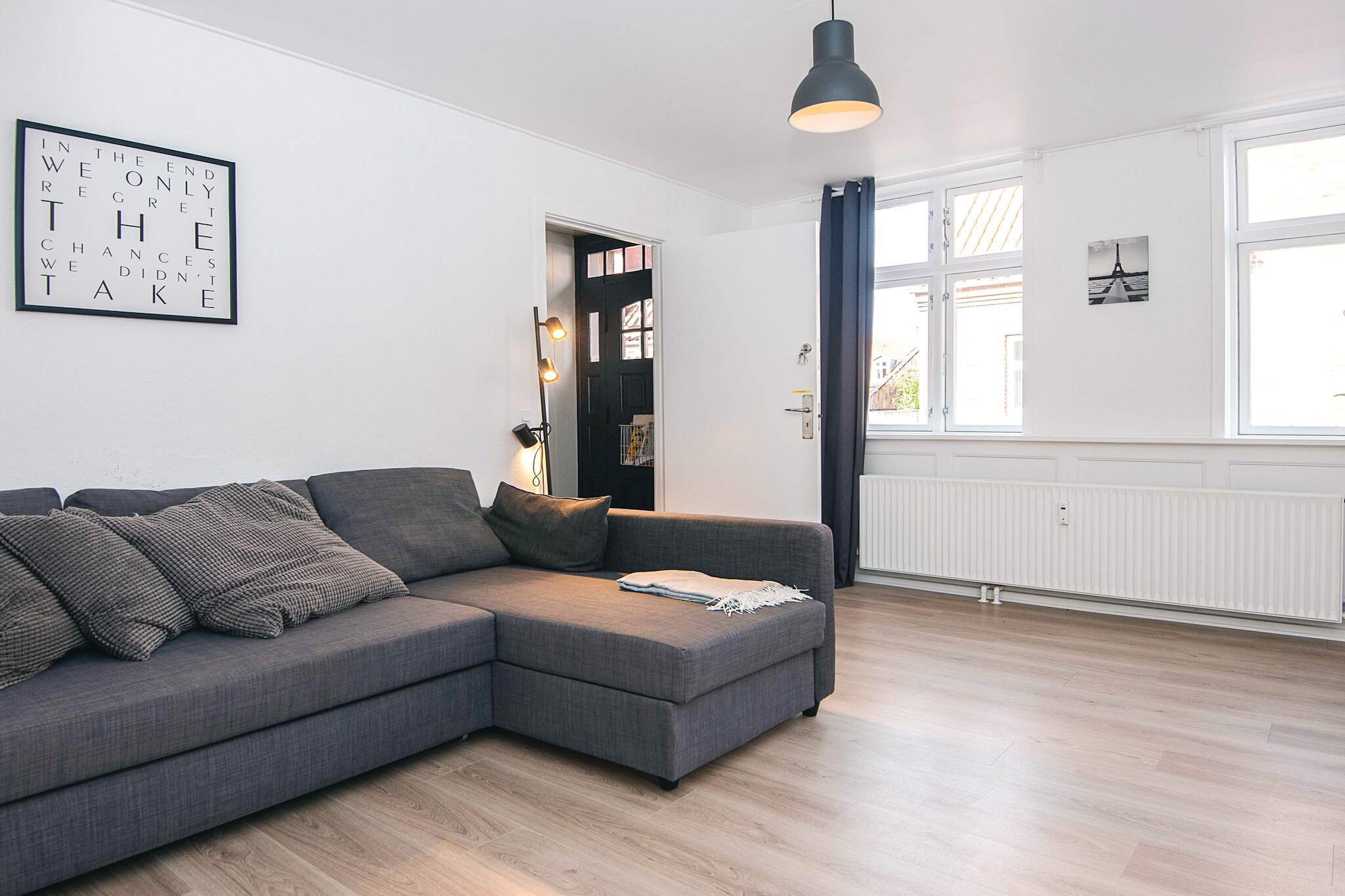 This charming holiday home offers a comfortable stay with three cozy bedrooms, providing ample space for up to six guests. The property is non-smoking and does not accommodate youth groups, ensuring a peaceful atmosphere. Though pets are not allowed, the home provides a welcoming space for families and groups to unwind and enjoy their vacation. With a blend of stylish and functional furniture, this property is the perfect base for a relaxing getaway. Located in a prime area, the property is within easy reach of popular attractions such as Legoland, Jutland Park Zoo, and the Ringkøbing Museum. You’ll also find plenty of charming cafes, local shops, and vibrant markets nearby, perfect for a leisurely day out. Whether you’re in the mood for a nature walk or a day at Blåvand Water Park, this location offers something for everyone. Explore the nearby coast, or enjoy the numerous cultural and historical sites around the area. The holiday home is fully equipped for a convenient stay, with a well-appointed kitchen featuring an electric stove, fridge-freezer, and dishwasher for preparing meals with ease. The washroom includes a washing machine, WC, sink, and shower, ensuring all your essential needs are met. District heating ensures comfort throughout, making this property ideal for both short and extended stays.A refundable deposit might be charged closer to your check-in date. The security deposit ensures a smooth stay and covers any additional services or consumption charges.This deposit covers utilities consumed during your stay and any additional services that may be taken.The final amount will be adjusted based on actual meter readings, actual usage of extra services, and any remaining balance will be refunded within 21 days after checkout.This deposit simply acts as a prepayment for charges that  you would anyways pay for, ensuring a seamless stay and check-out experience.