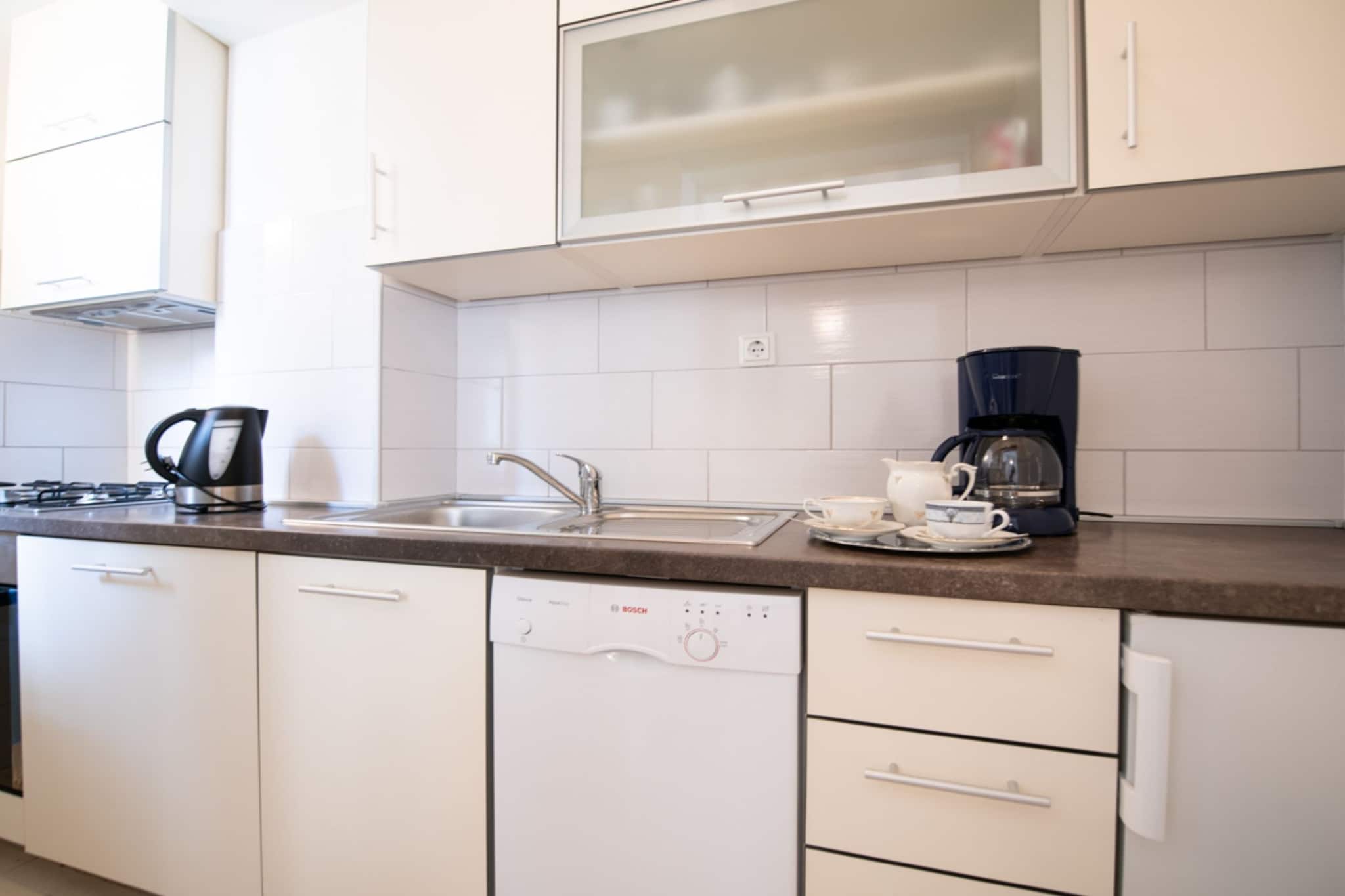 Elegant Lovran Apartment with Sea view - Two Bedroom Apartment with Sea View-Kitchen