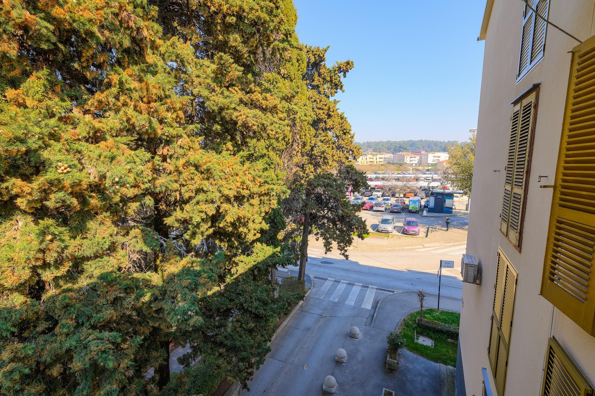 Premium apartment Peschiera Porec-Uitzicht zomer