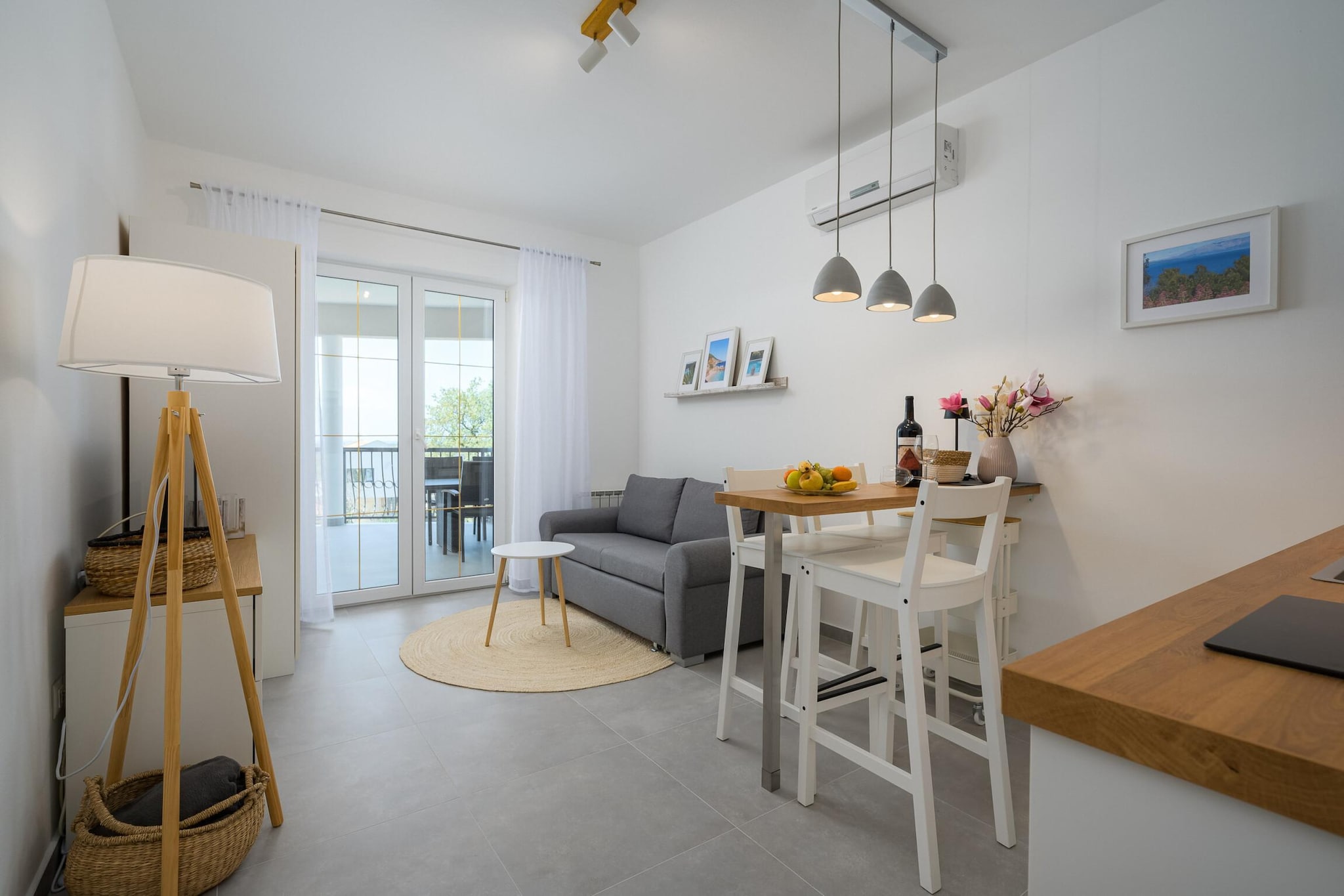 Premium Apartment Muha I-Woonkamer