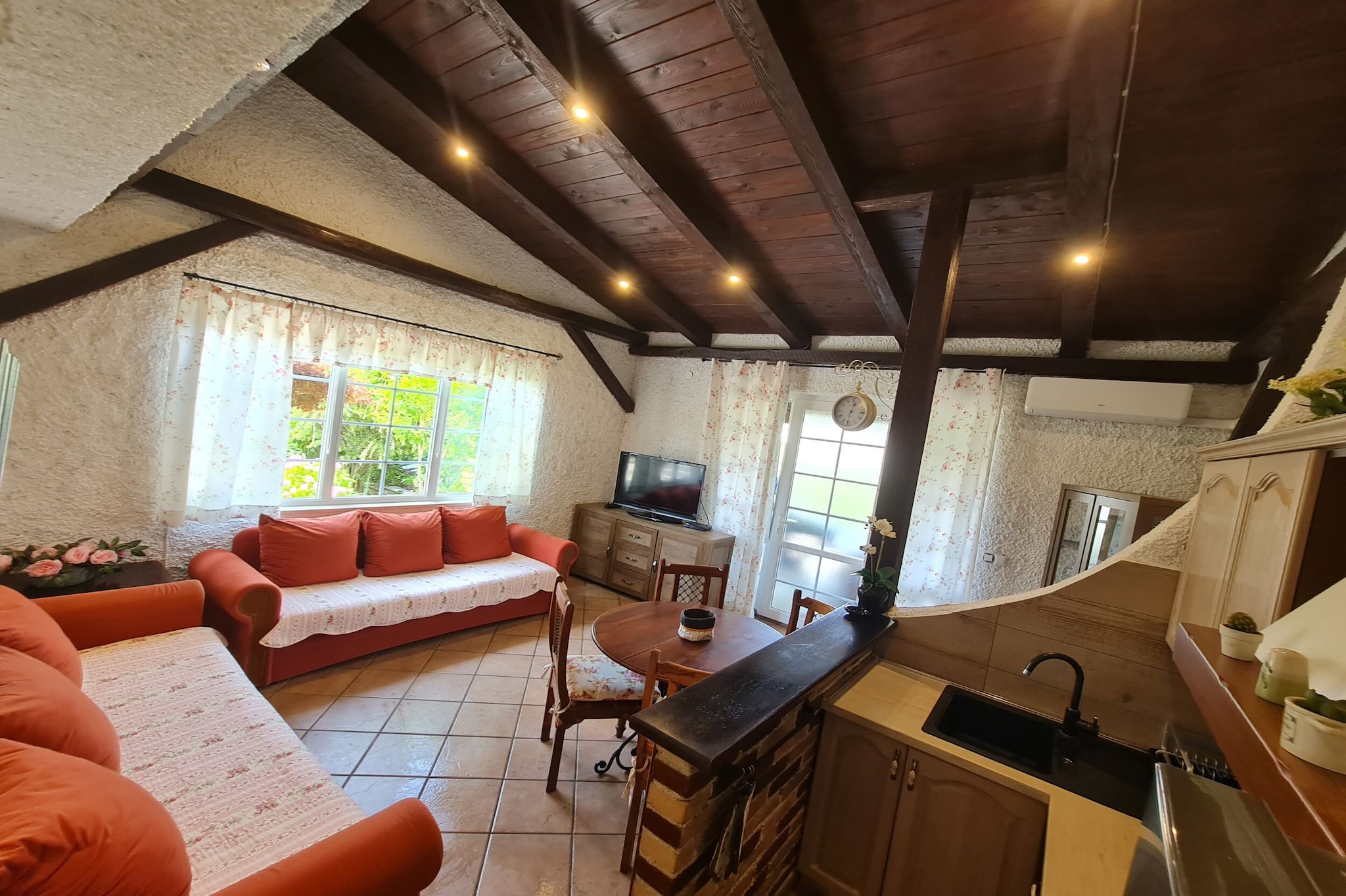 Apartment Erna in Porec, Istria-Wohnzimmer