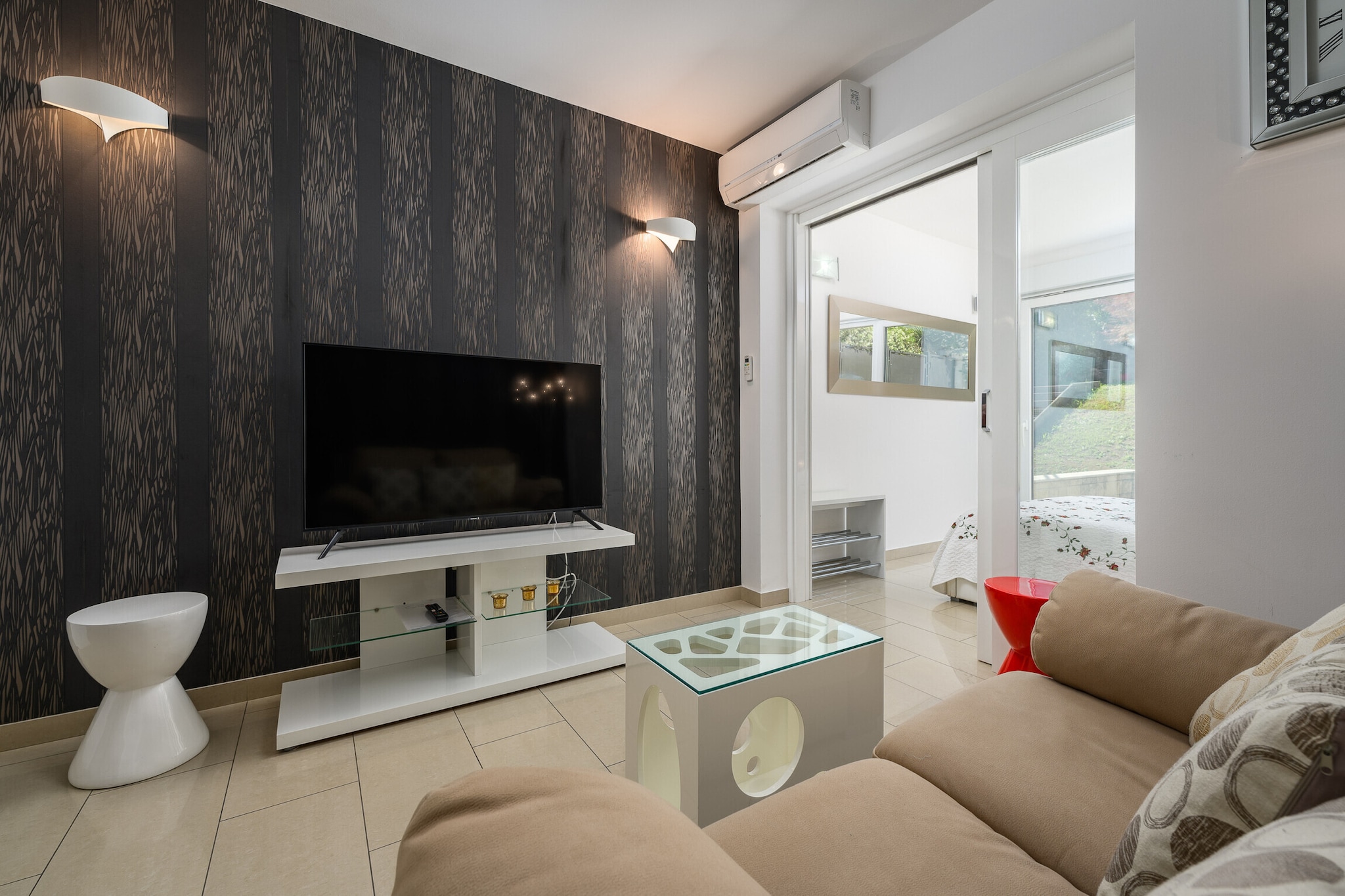 Premium Apartment Bianca-Woonkamer