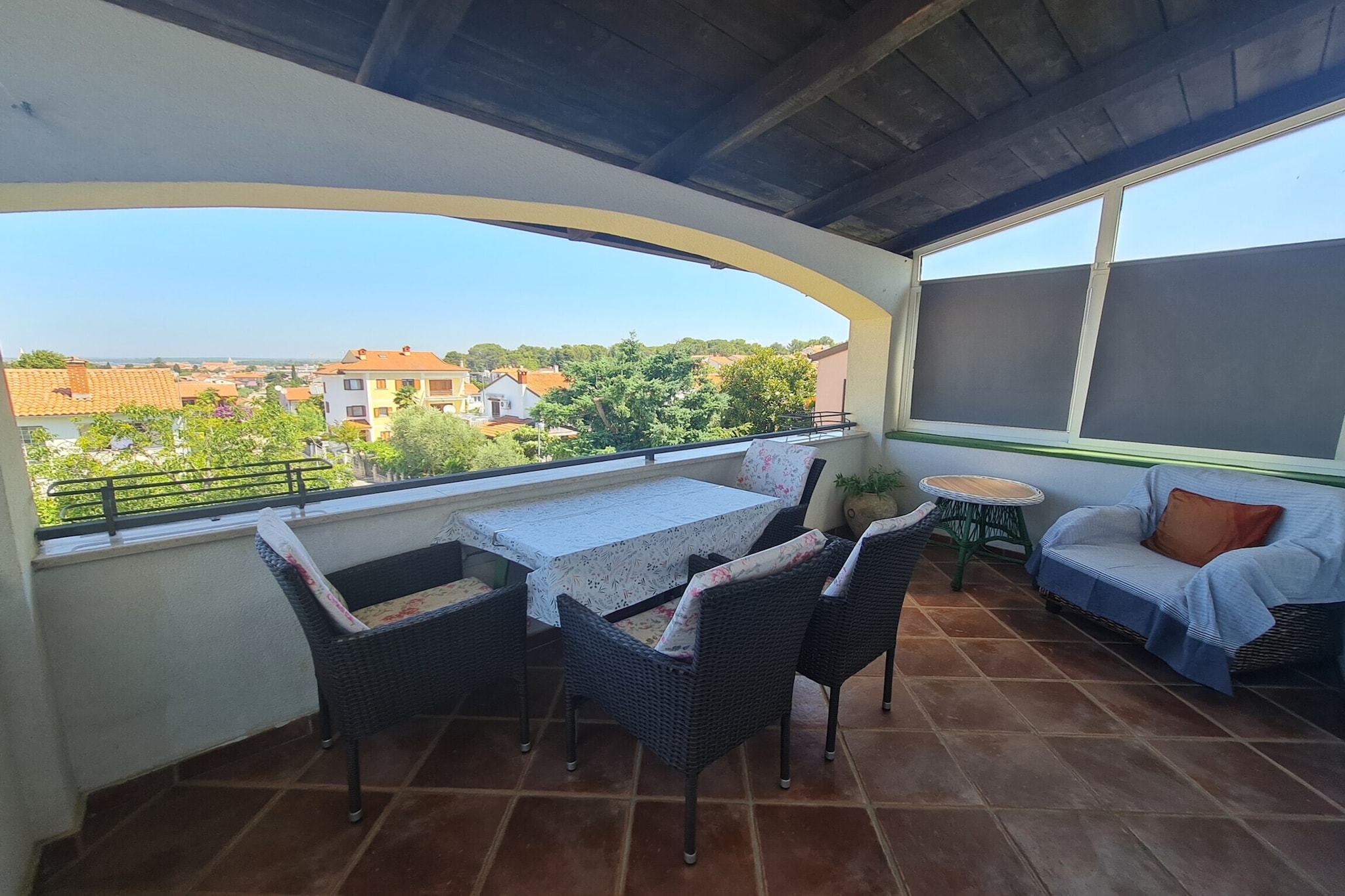 Apartment Erna II in Porec, Istria-Terrace balcony