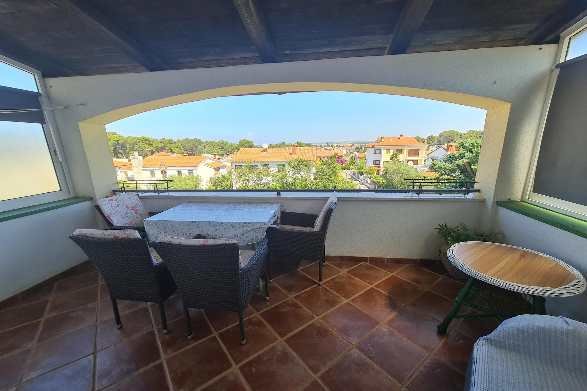 Apartment Erna II in Porec, Istria-Terrace balcony