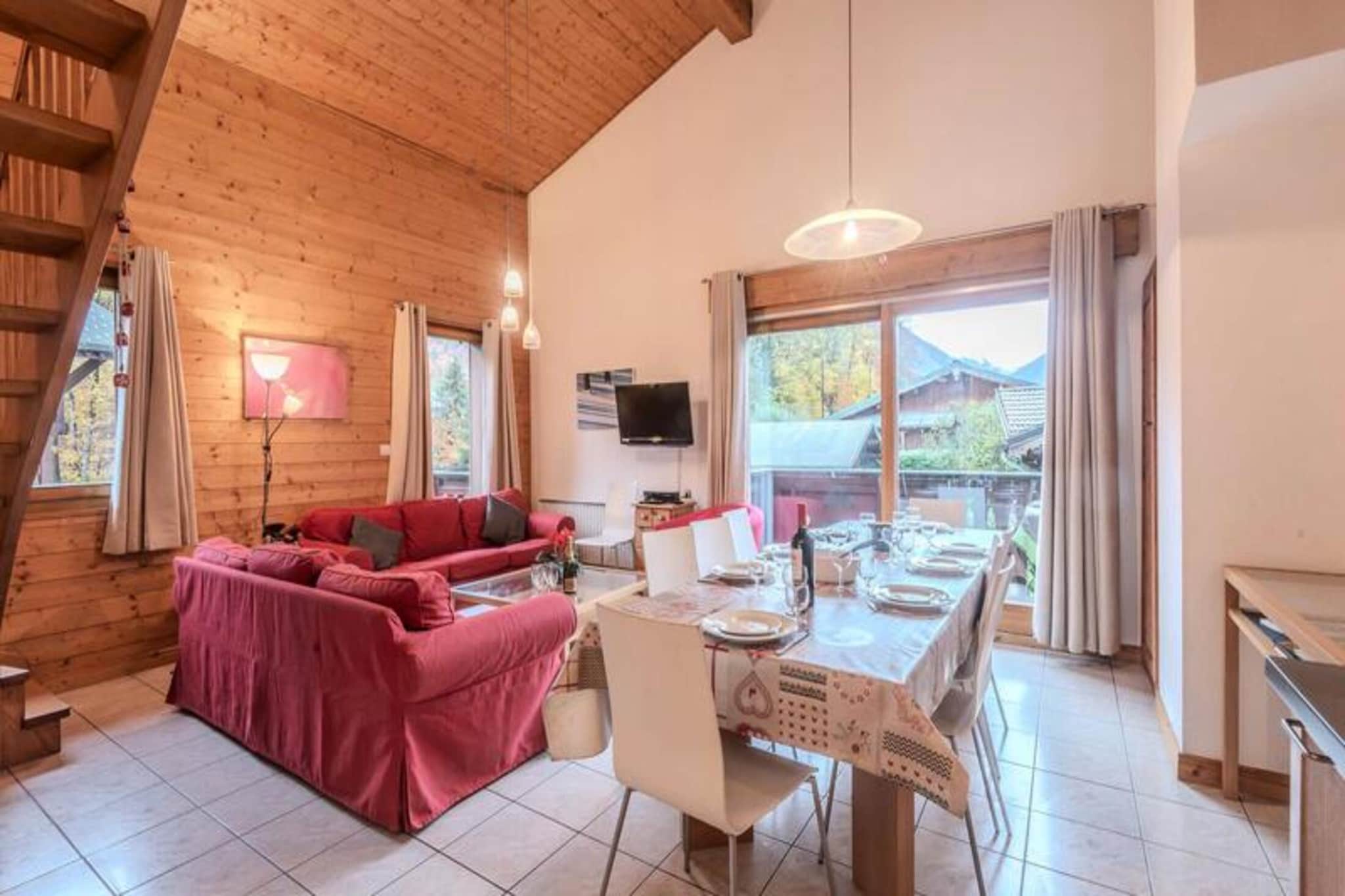 A spacious property with a welcoming ambiance, this 3-star apartment offers accommodation for up to nine guests across five thoughtfully designed bedrooms. The layout includes two double bedrooms, three bedrooms with single beds, and a generous 30 m² living room with comfortable sofas and access to balconies. Perfect for relaxing after a day outdoors, the apartment features south-east exposure for ample natural light. Additional amenities include household linens, beds made on arrival, and end-of-stay cleaning services (excluding the kitchen). While pets and smoking are not allowed, the apartment provides modern comforts like internet access and a covered parking space.
Located in the picturesque Morzine-La Plagne area, the apartment is 800 meters from the town center and ski lifts, making it an excellent choice for skiers and outdoor enthusiasts. A nearby shuttle stop ensures convenient transport to local attractions. The region’s natural beauty, combined with easy access to essential amenities, offers an ideal mix of adventure and relaxation.
The apartment boasts a fully equipped kitchen with modern appliances, including a hob, microwave, oven, dishwasher, freezer, and a raclette machine for a taste of local cuisine. Additional facilities such as a washing machine, separate shower room, and ample storage enhance the convenience of longer stays. Guests are welcomed with bathroom products and cleaning supplies, ensuring a stress-free experience from arrival to departure.
