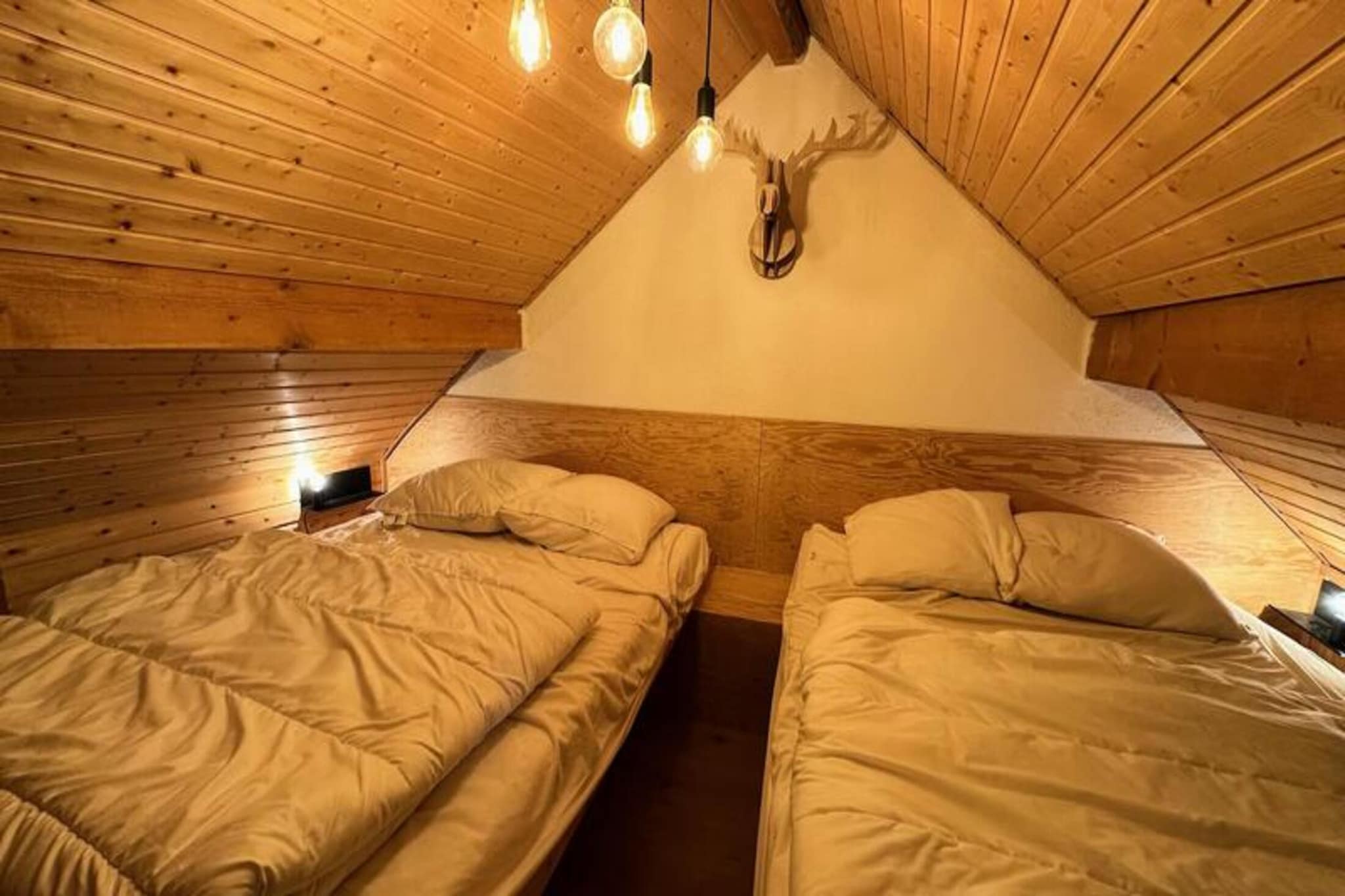 The Hostellerie residence is nestled in the picturesque village of Vars Sainte-Marie, located just 2 km from Vars-Les-Claux and the resort center. The residence, spread across three floors, is conveniently close to a mini-market and a bakery, just 100 meters away. While the slopes and ski lifts are 700 meters from the residence, free shuttle services regularly operate between the villages and the resort, ensuring easy access to all the action.

The Forêt Blanche Agency presents a charming apartment within this residence, offering a cozy space for up to 4 people, though it is not suitable for those with reduced mobility. The apartment features an open-plan living room and kitchen area, and a bathroom with WC. Upstairs, you'll find a comfortable living room with a television, and the sleeping arrangements consist of two double beds tucked under the eaves, providing a unique and cozy atmosphere.

Please note that end-of-stay cleaning is not included, and linen is available as an optional extra (€16 per person for sheets and towels). Pets are not allowed, and the apartment is strictly non-smoking. A deposit of €600 is required, and heating is provided to ensure a warm and comfortable stay.