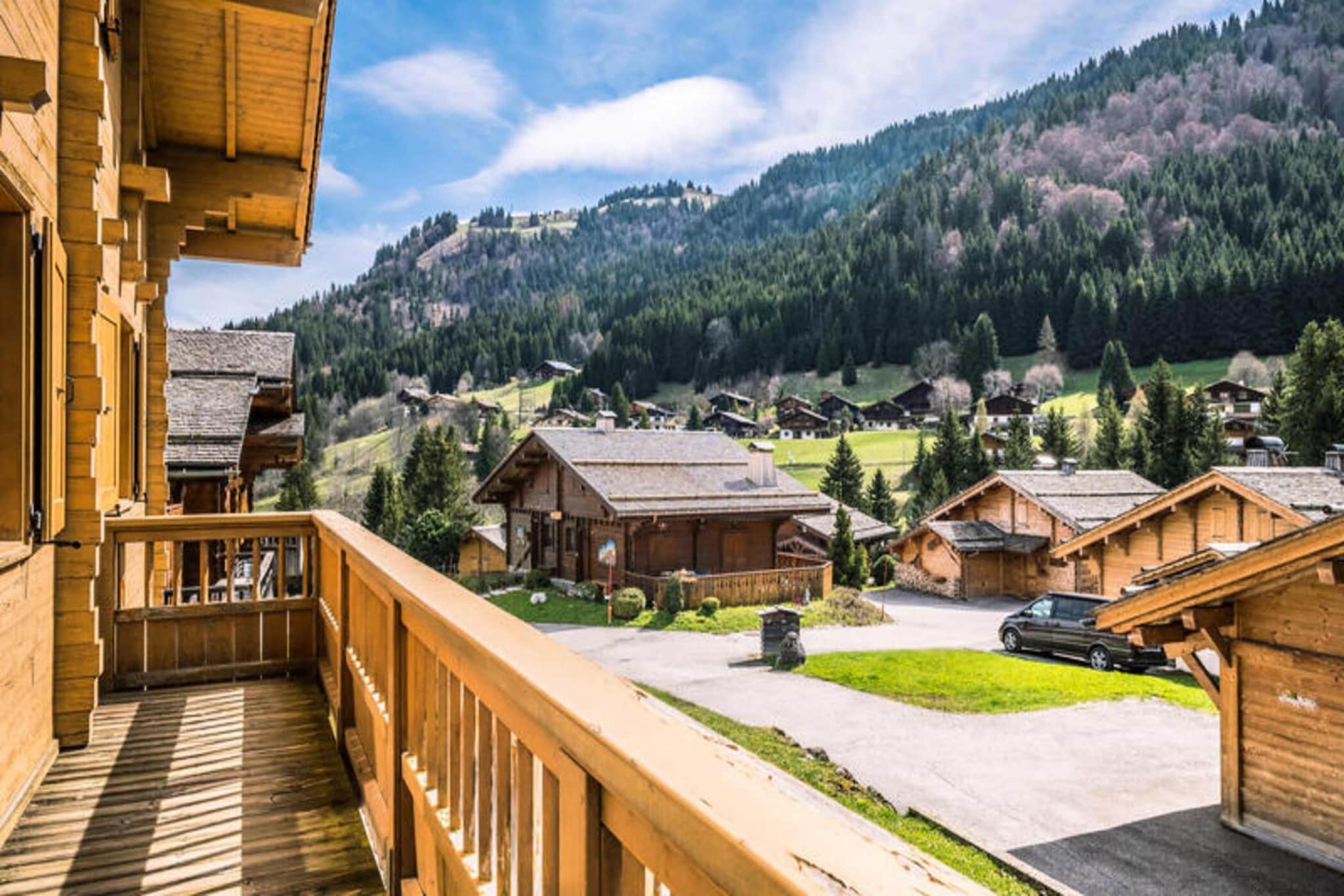 Property along with a spacious and inviting layout offers a charming individual chalet that can accommodate up to 8-9 travelers. Spanning 122 m², including 15.63 m² of additional space, this chalet provides ample room for relaxation and comfort. It is equipped with modern amenities and features a cozy living area, ideal for unwinding after a day of skiing or exploring the surrounding region. The property is designed to provide a comfortable stay, featuring an inviting atmosphere and modern conveniences.

Located in the beautiful Aravis Valley, the chalet is ideally positioned for guests who enjoy both nature and easy access to ski facilities. It is situated 1.8 km from the village, providing a peaceful retreat while still offering proximity to local amenities. The chalet is just 900 meters from the L'ENVERS green slope, ensuring quick access to the slopes with artificial snow, and 1.5 km from the ETALE telemix. A shuttle stop located 380 meters away further enhances convenience, making the property an ideal base for winter sports enthusiasts.

The chalet is fully equipped with essential features to ensure a relaxing stay. It includes a well-appointed kitchen, a comfortable living area, and sufficient sleeping arrangements for large groups or families. The 122 m² layout is spacious enough for guests to enjoy the privacy and comfort they desire. Optional services and additional amenities, such as heating and cleaning, are available, ensuring that guests have a hassle-free experience. The chalet offers everything needed for a memorable stay in the scenic Aravis Valley.