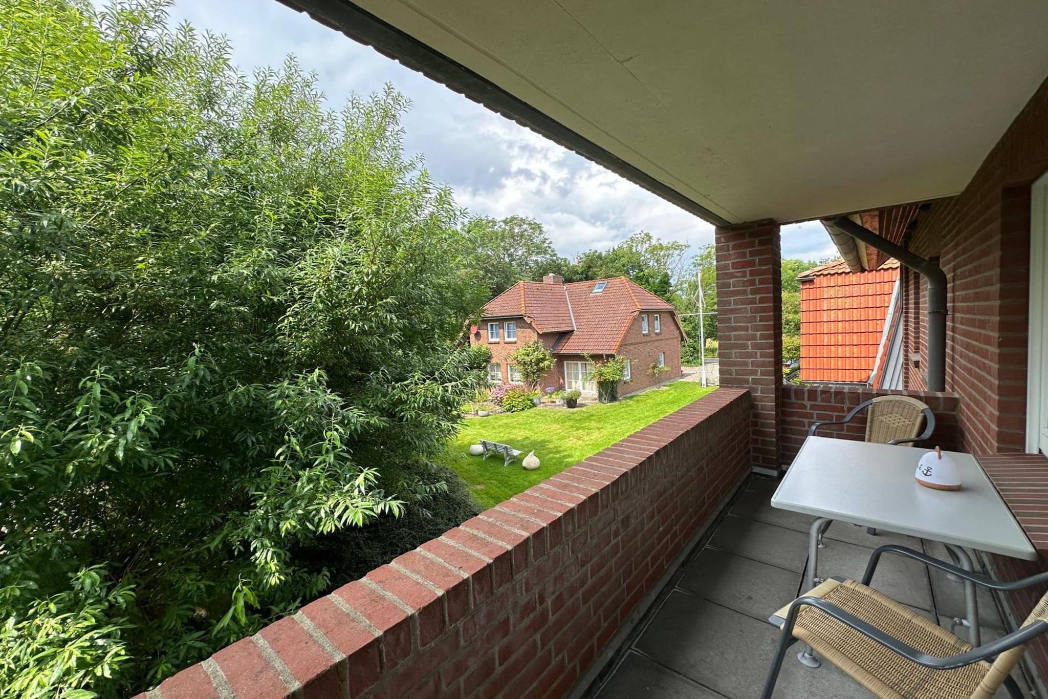 Landhaus auf Fehmarn-Terrasbalkon