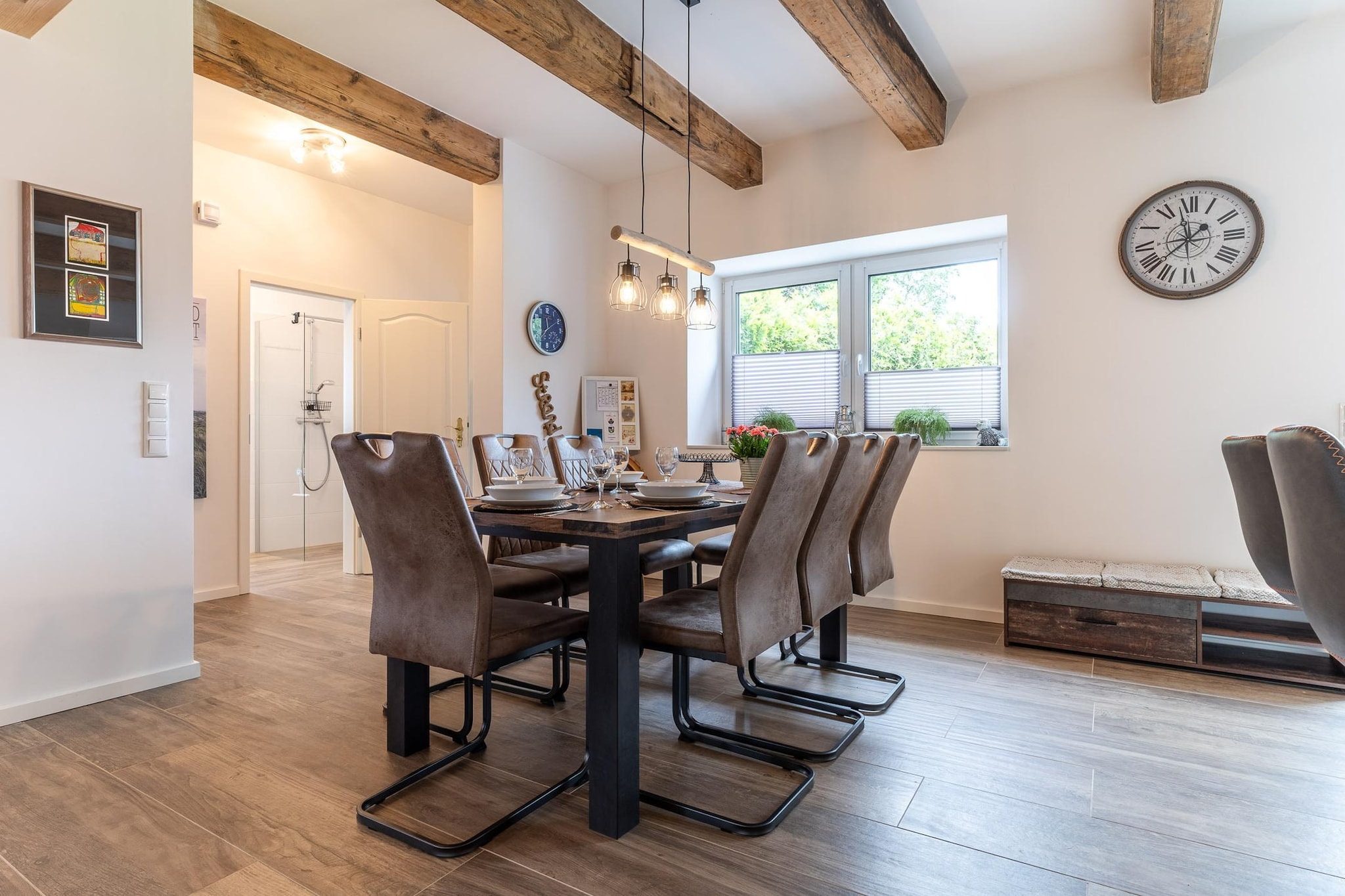 Ferienhaus Bi de Kark - Eetkamer