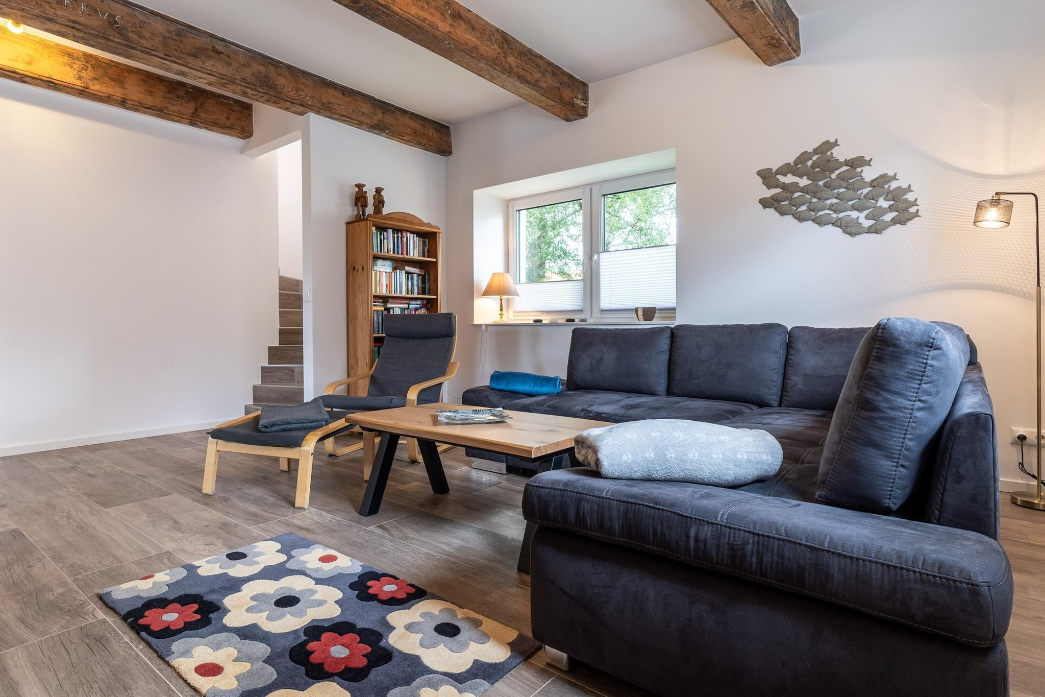 Ferienhaus Bi de Kark - Woonkamer