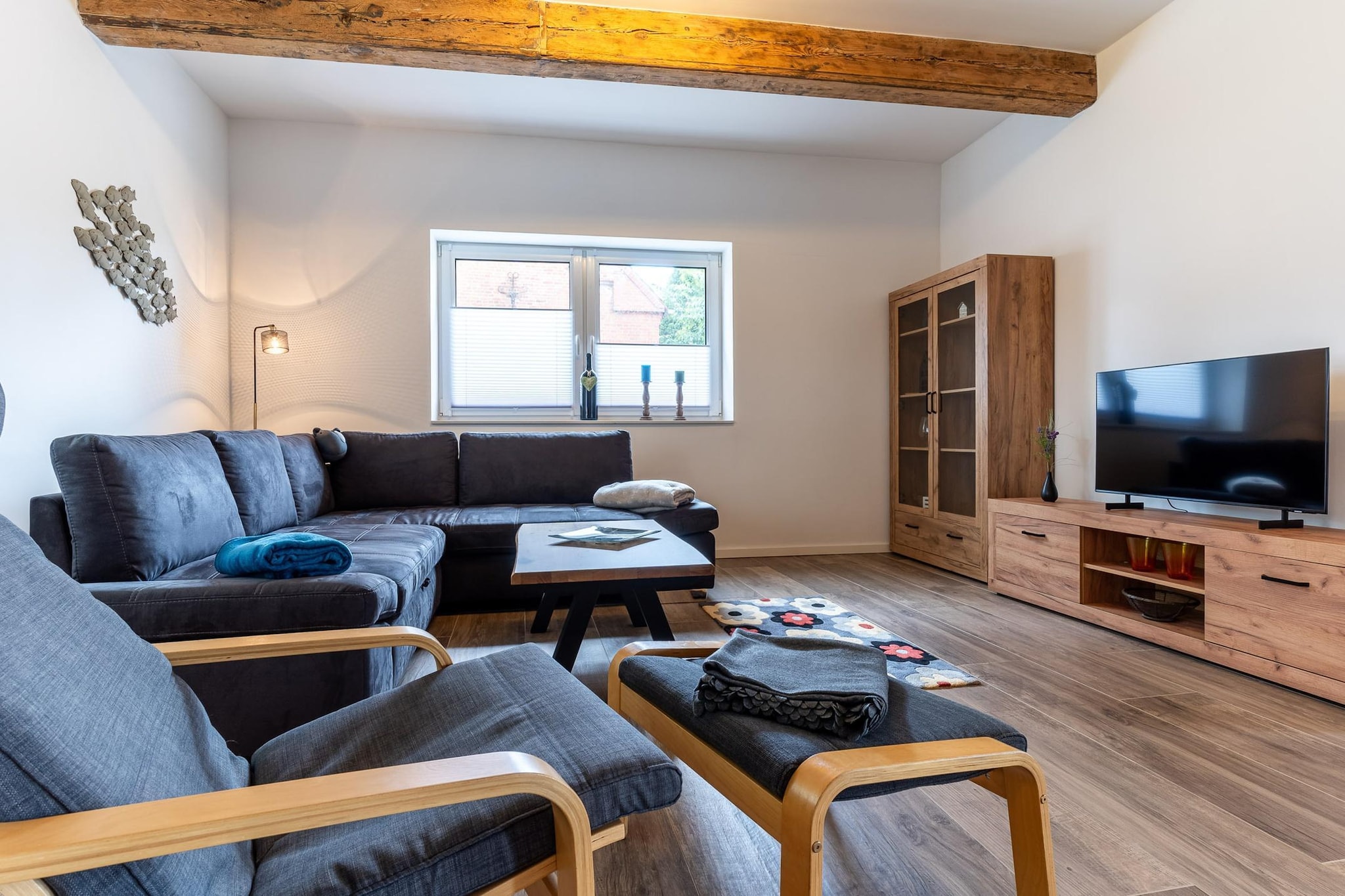 Ferienhaus Bi de Kark - Woonkamer