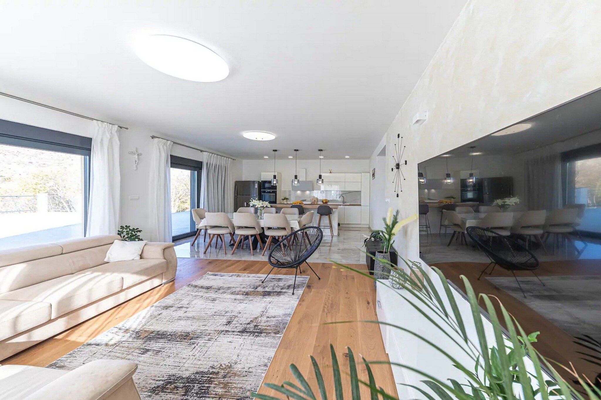 Luxurious Sanctuary Villa Primorski Dolac with Pool - Three Bedroom Villa with Pool-Living room