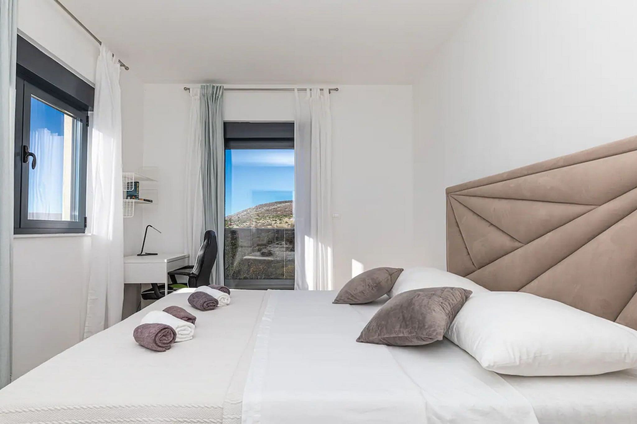 Luxurious Sanctuary Villa Primorski Dolac with Pool - Three Bedroom Villa with Pool-Bedroom