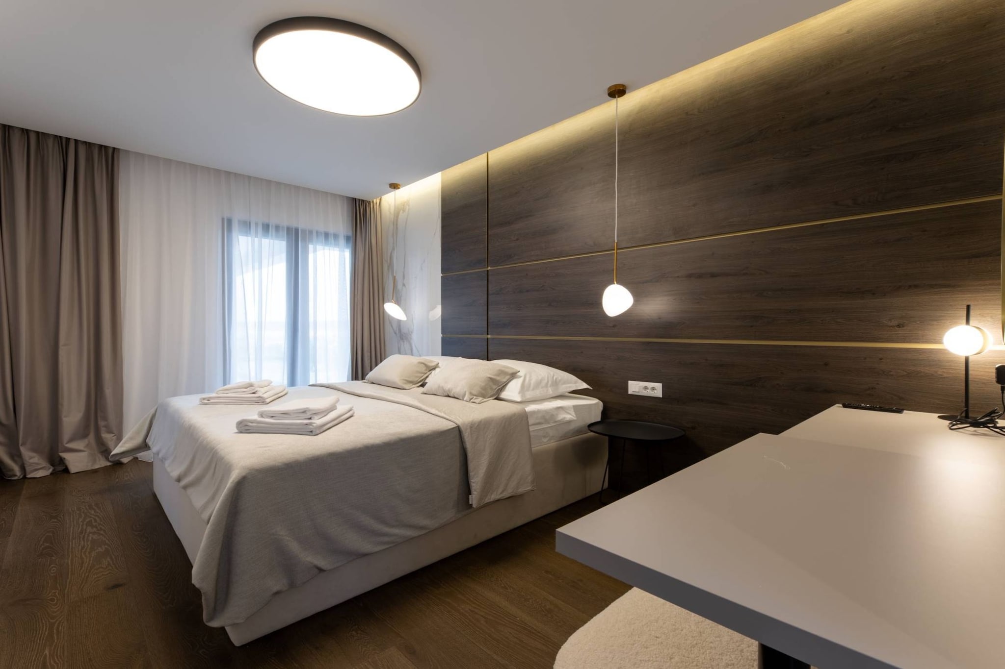 Moonlit Mirage Villa with Pool, Gym and Sauna - Five Bedroom Villa with Pool-Schlafzimmer