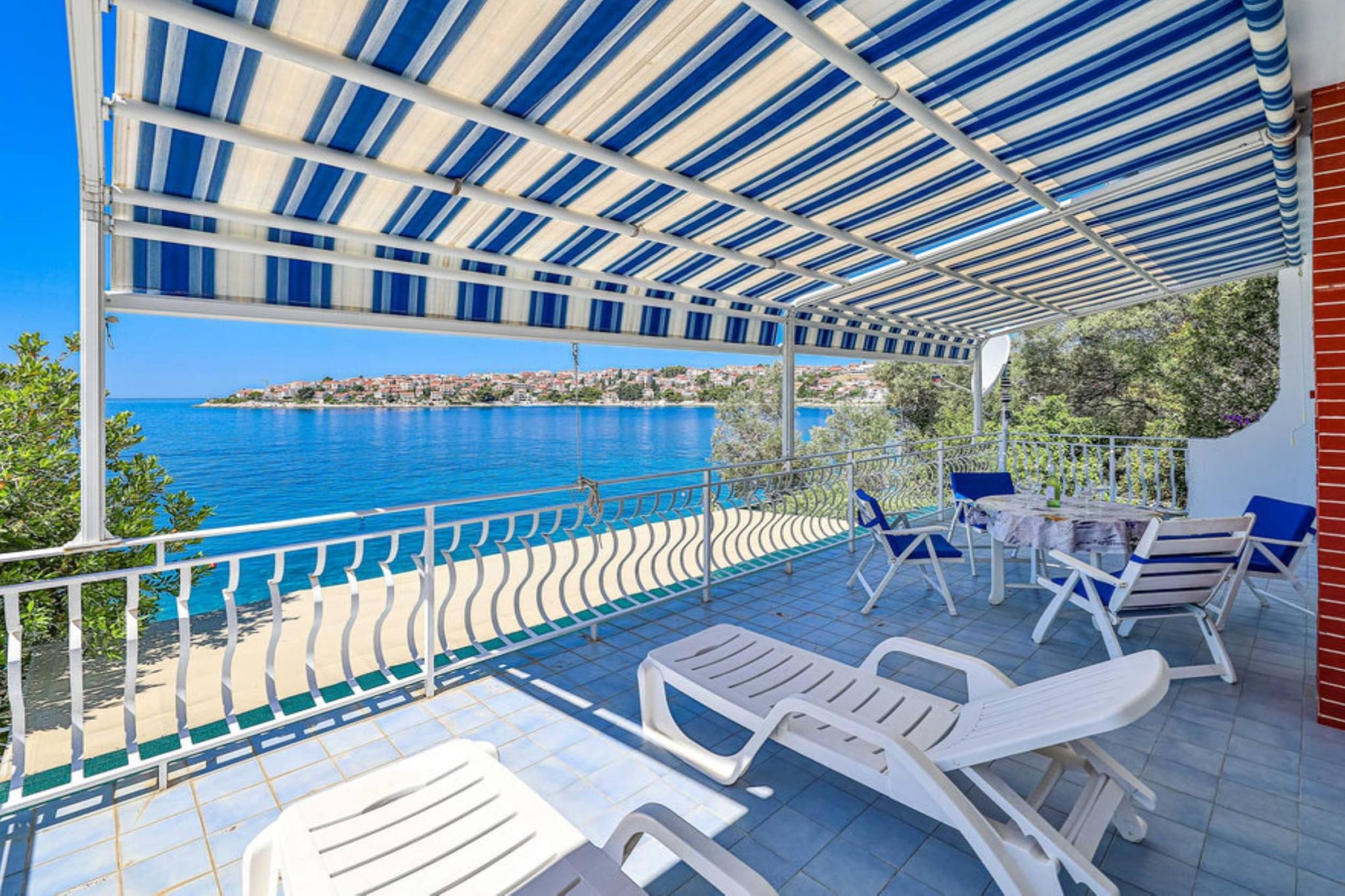 Holiday Home by the Sea with Terrace & Ocean Views on Čiovo - Two Bedroom Holiday Home-Terrace