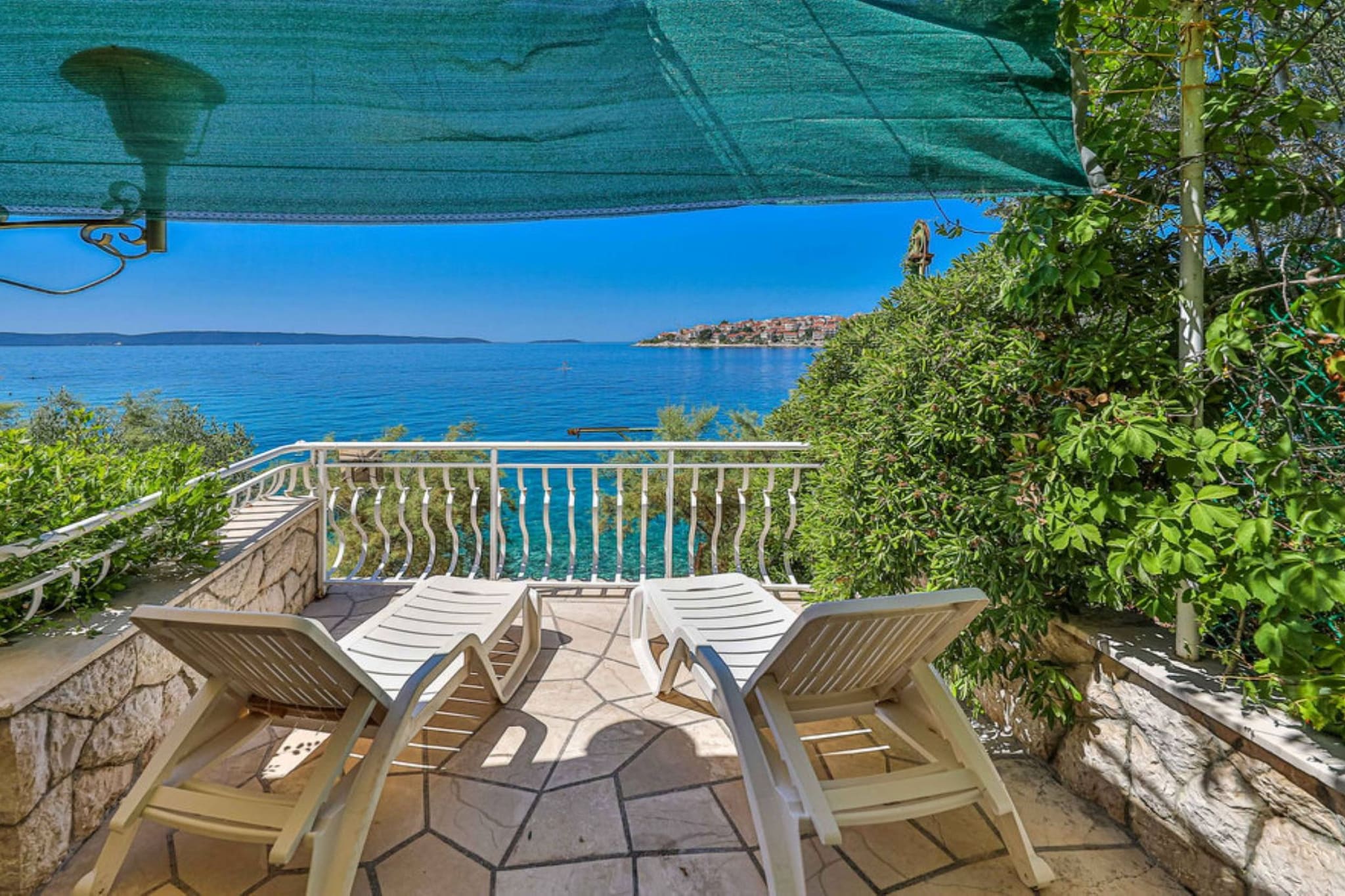 Holiday Home by the Sea with Terrace & Ocean Views on Čiovo - Two Bedroom Holiday Home-Terrace