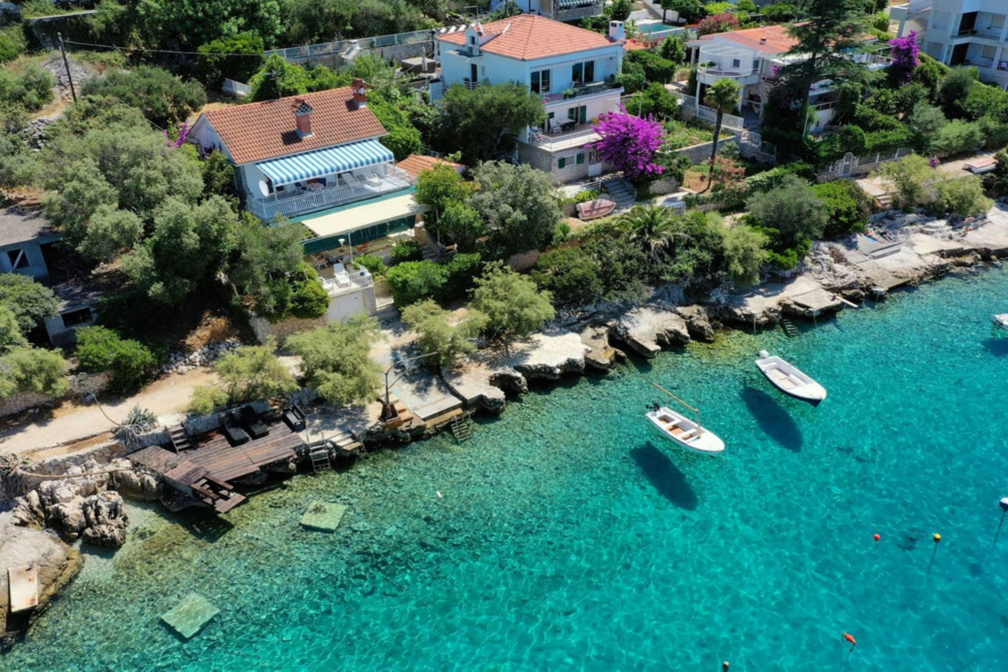 Holiday Home by the Sea with Terrace & Ocean Views on Čiovo - Two Bedroom Holiday Home-View
