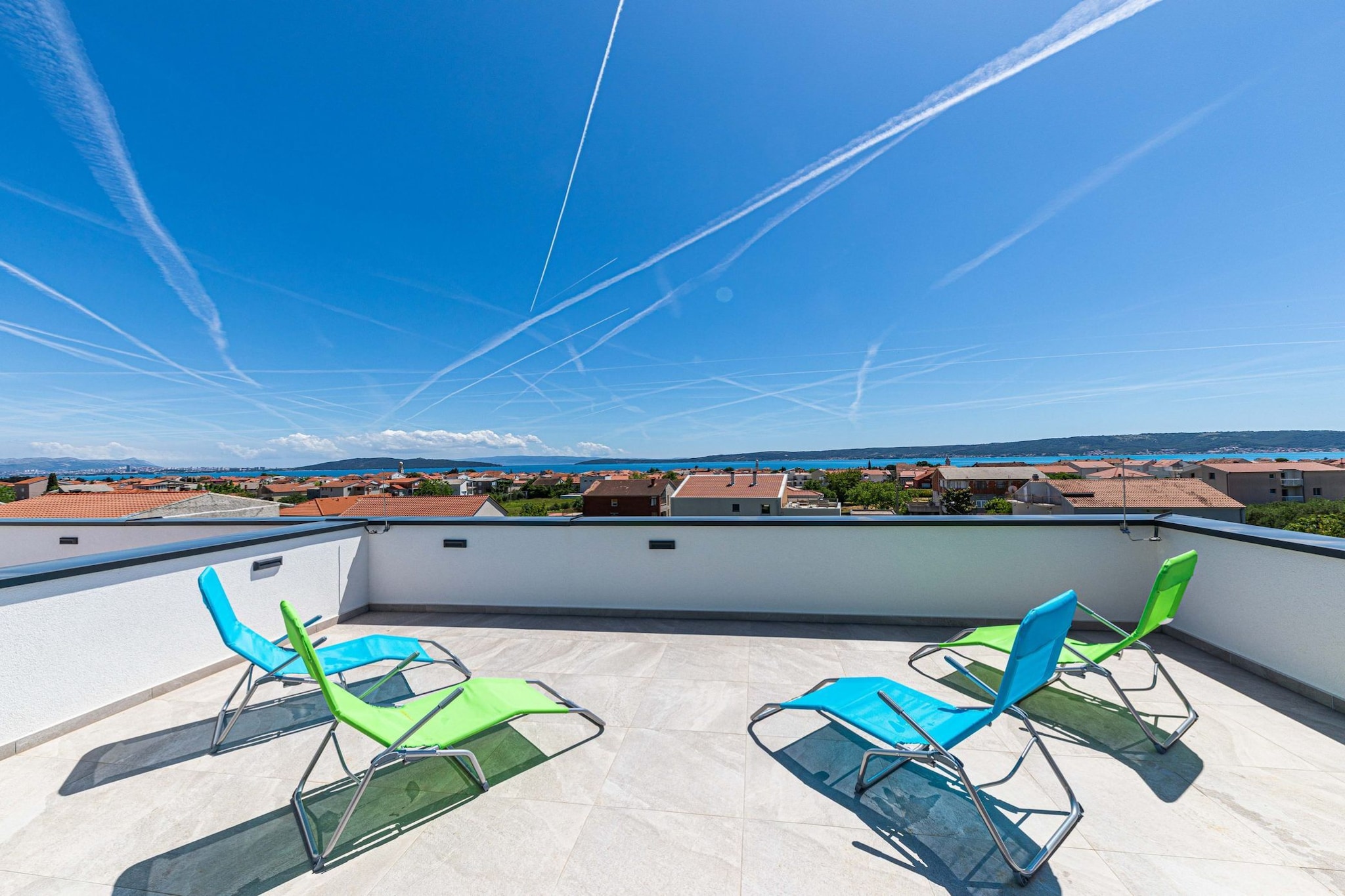 Elegant Kastel Novi Apartment with Sea View Balcony - Two Bedroom Apartment with Sea View and Balcony-Terrasse