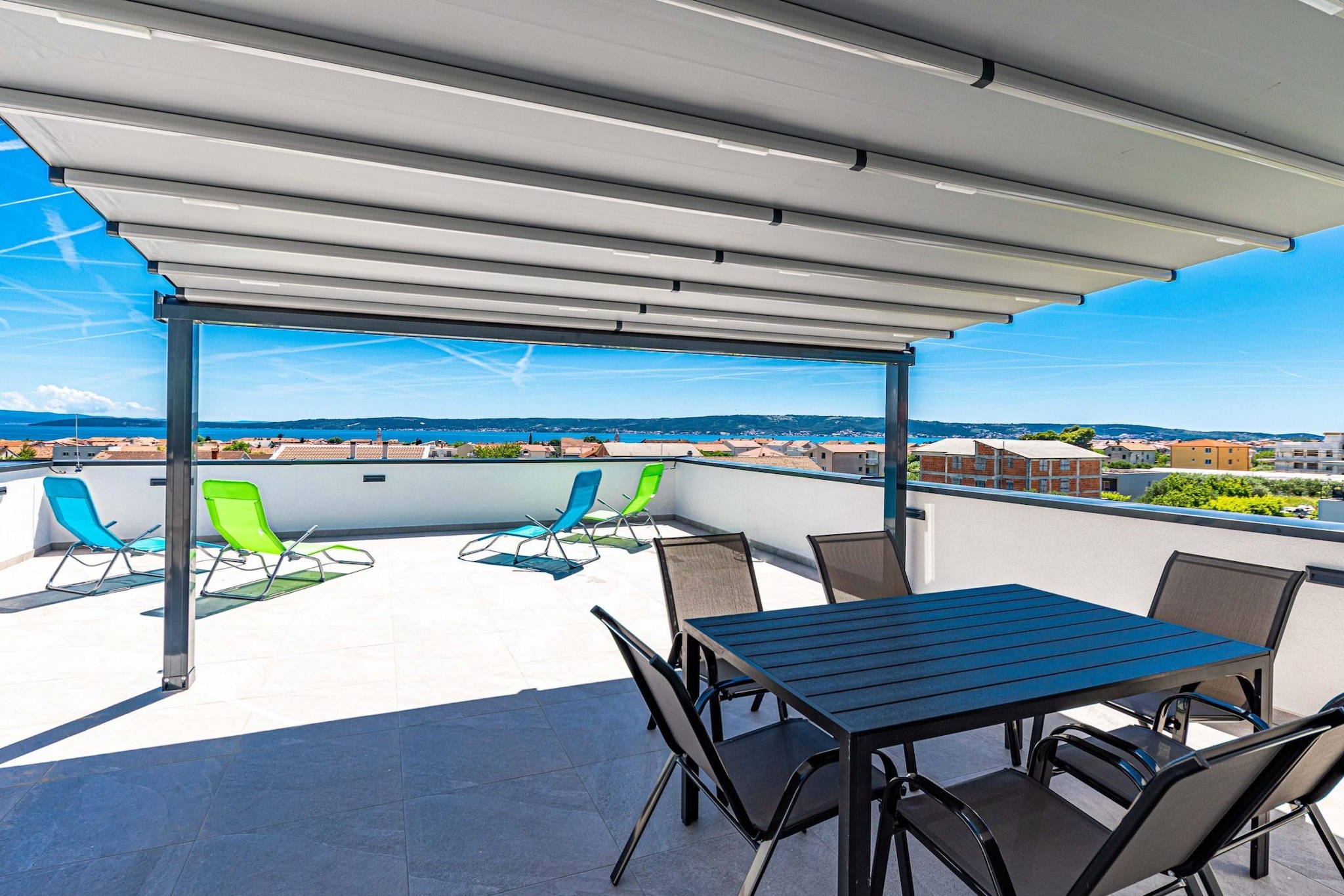 Elegant Kastel Novi Apartment with Sea View Balcony - Two Bedroom Apartment with Sea View and Balcony-Terrasse