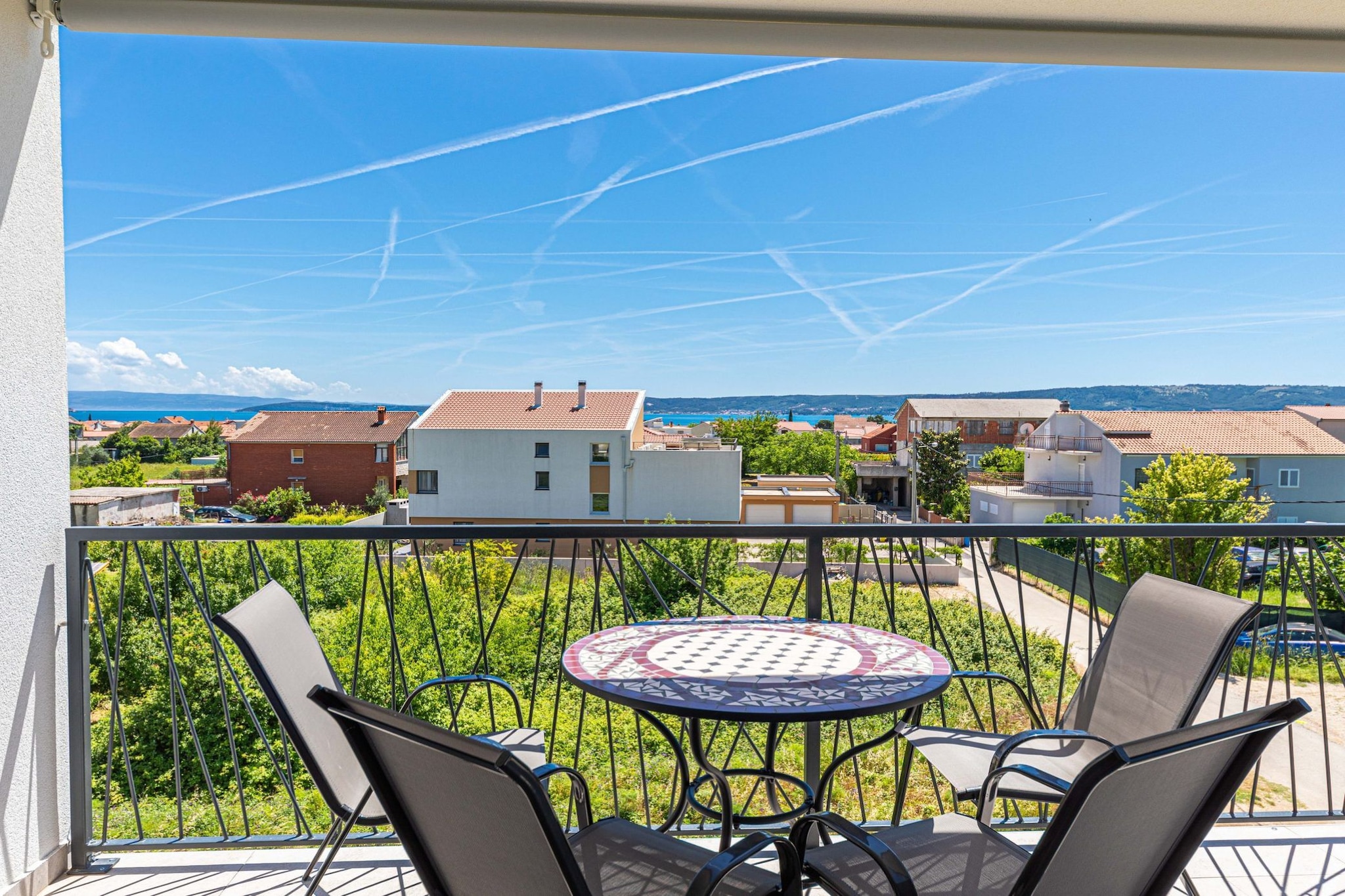 Elegant Kastel Novi Apartment with Sea View Balcony - Two Bedroom Apartment with Sea View and Balcony-Terrasse
