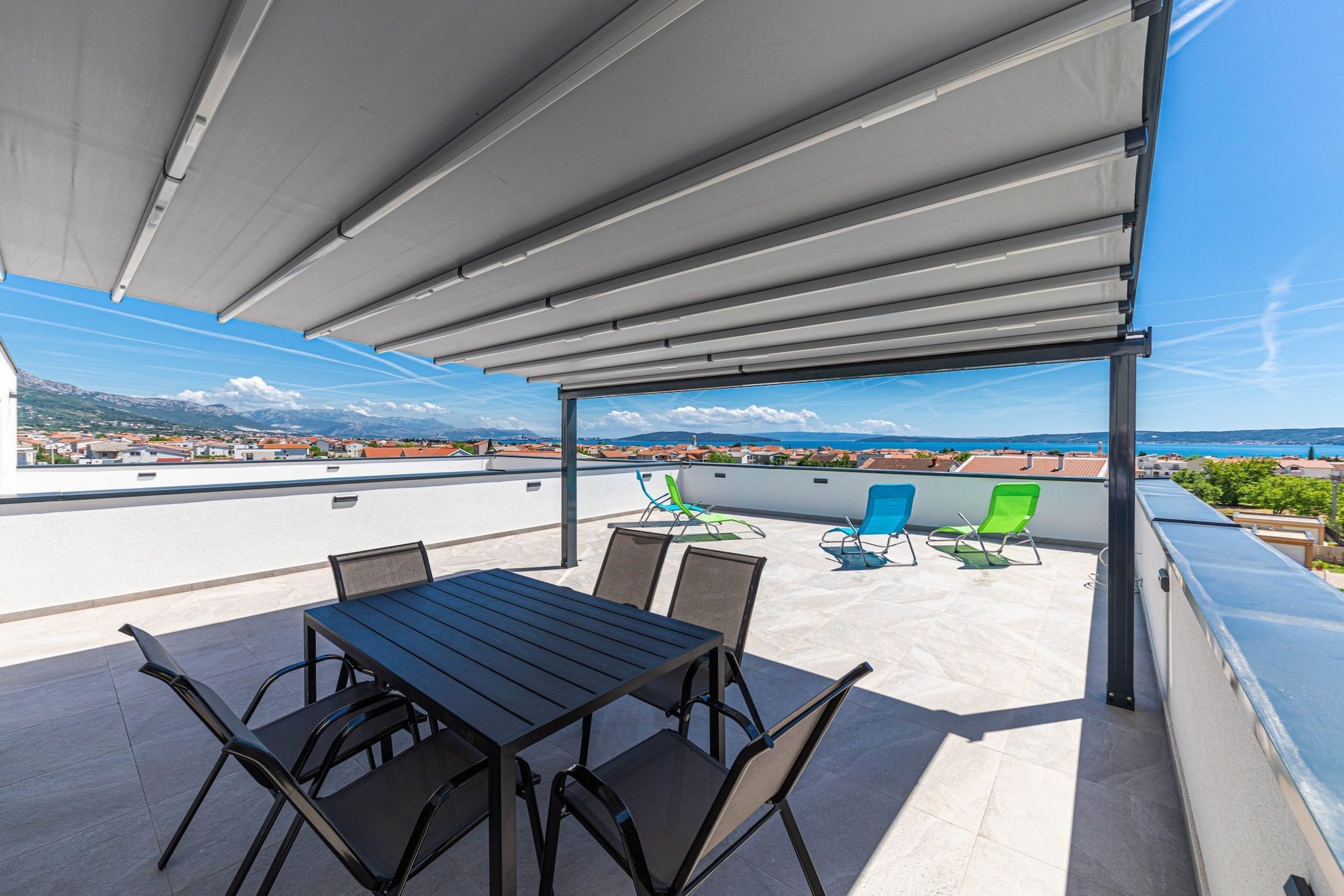 Elegant Kastel Novi Apartment with Sea View Balcony - Two Bedroom Apartment with Sea View and Balcony-Terrasse